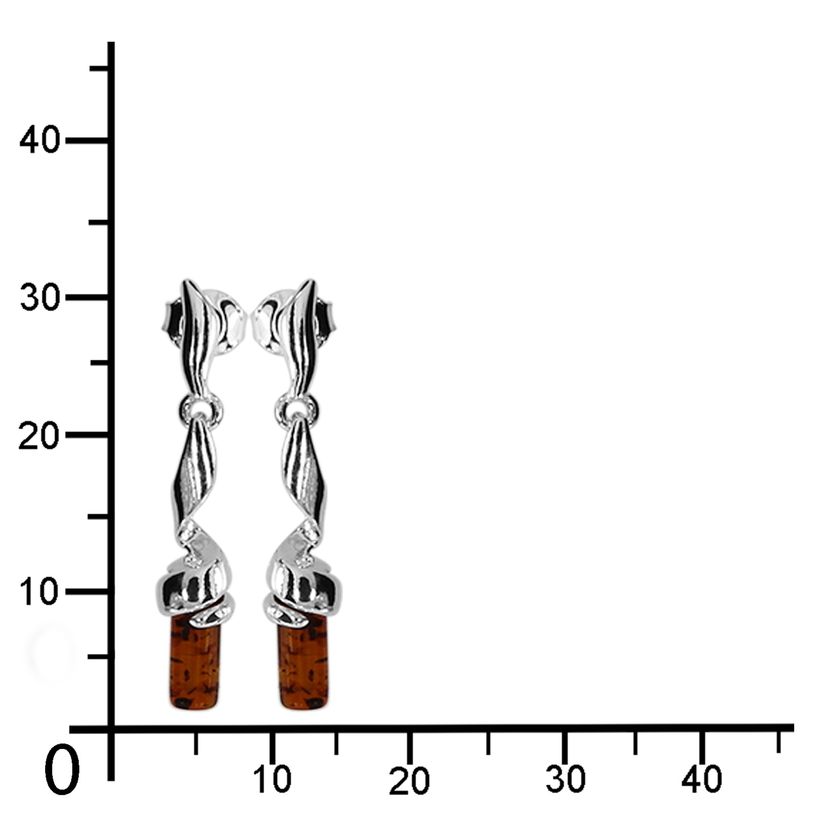 OSTSEE-SCHMUCK Paar Ohrhänger »- Ella - Silber 925/000 - Bernstein«