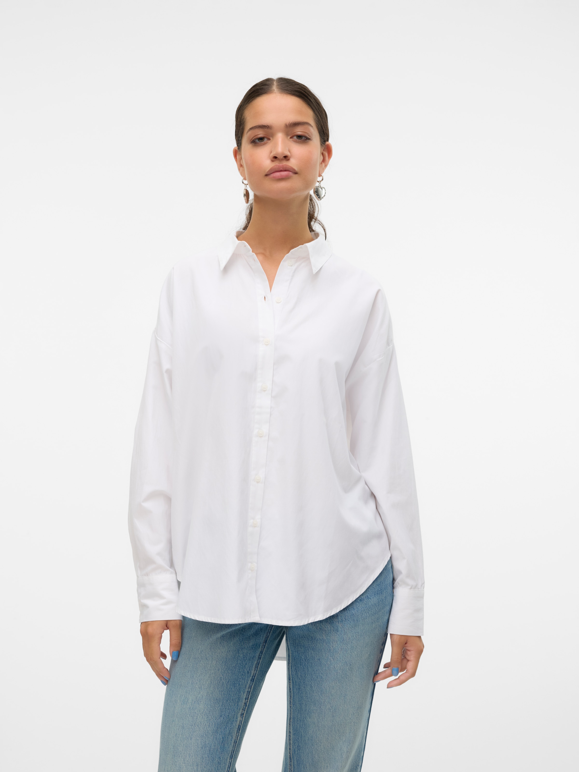 Vero Moda Langarmbluse "VMFANNI LS SHIRT WVN GA NOOS"