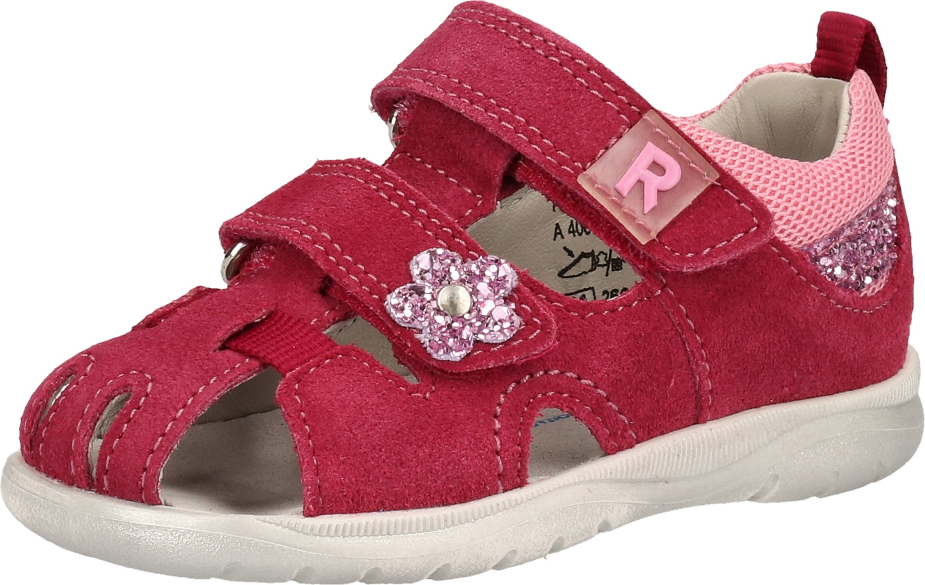 Richter Riemchensandale Veloursleder/Textil