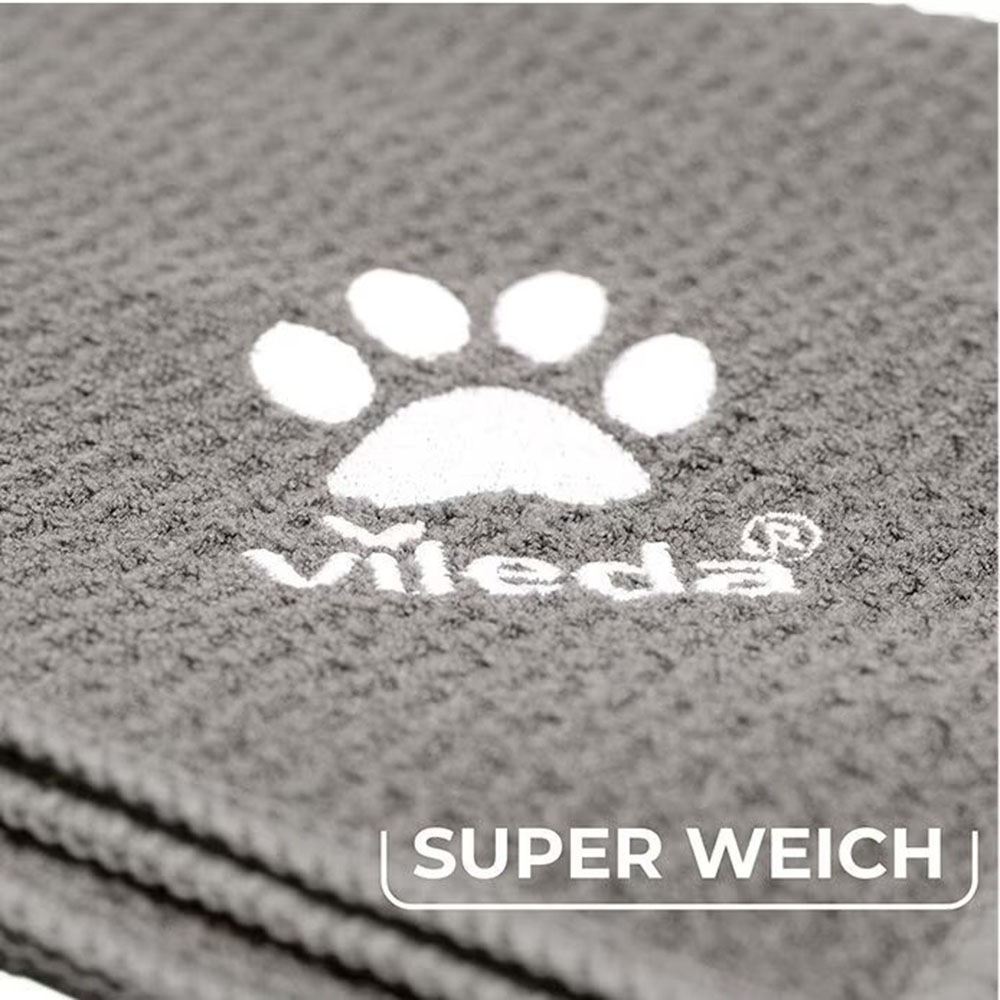 Vileda Wischbezug »Vileda Pet Pro Microfibre Tuch XL«, Mikrofaser, 22,5 cm, (1 St.), Trocknet 6x schneller als ein Baumwolltuch* 
*interner Labortest