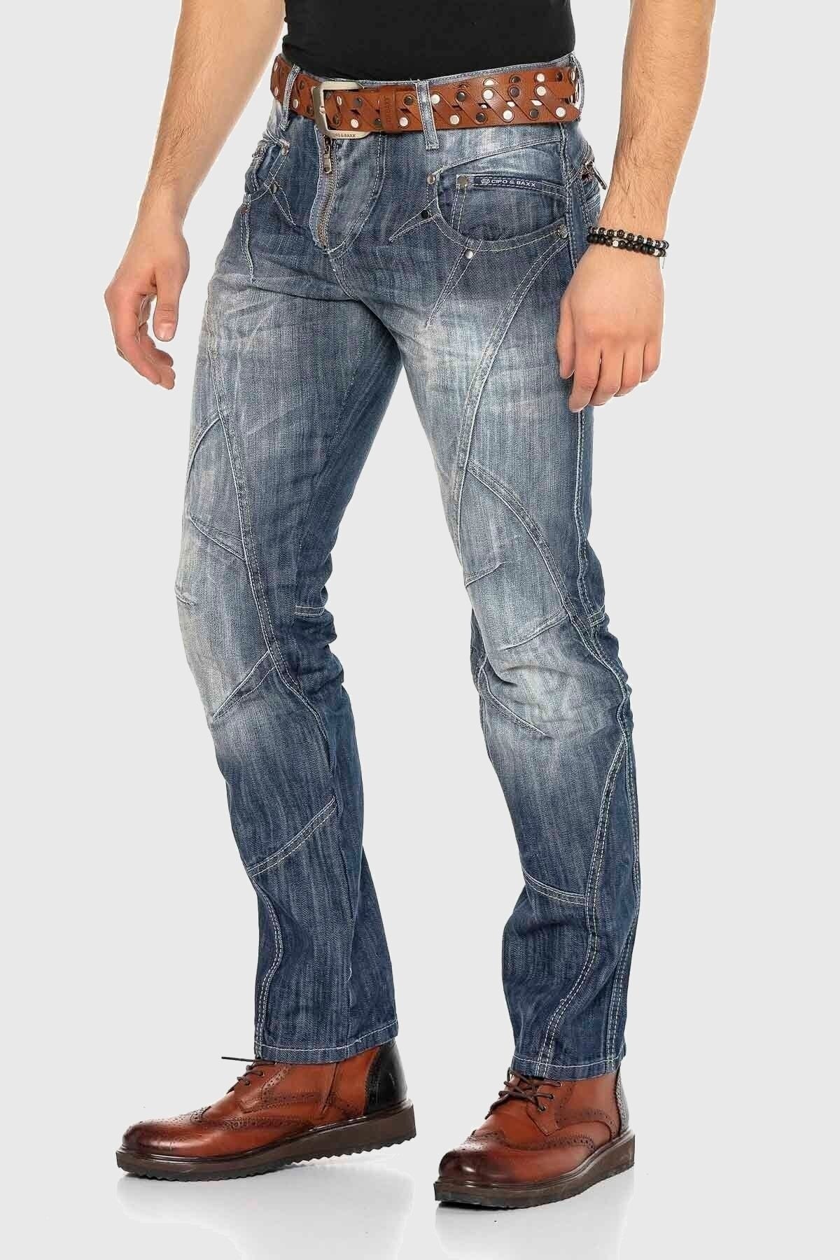 Cipo & Baxx 5-Pocket-Jeans »Jeans«, im Used-Look