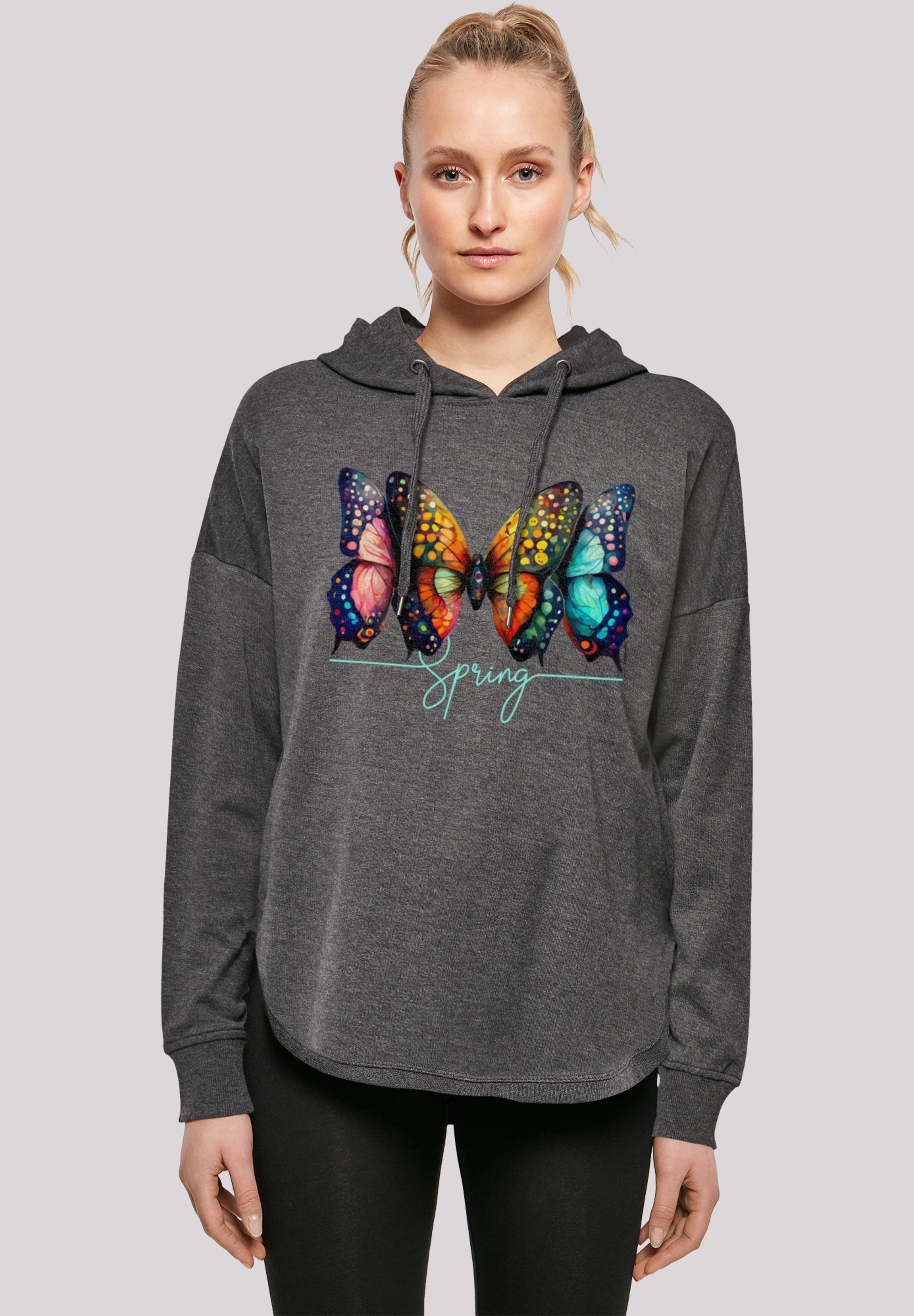 F4NT4STIC Kapuzenpullover "Schmetterling Illusion Oversize Hoodie", Print