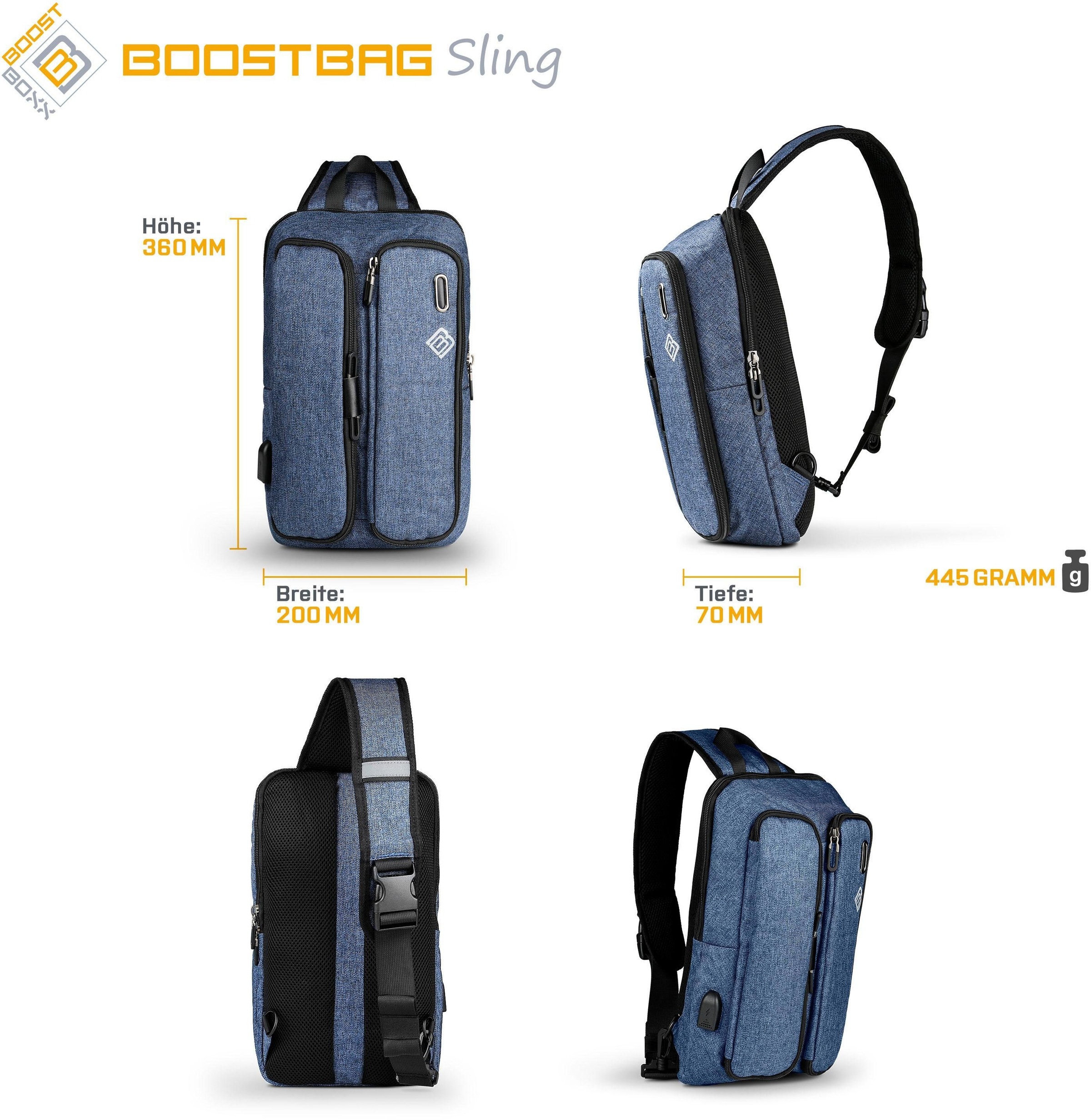 BoostBoxx Umhängetasche »Boostbag Sling Crossbag«