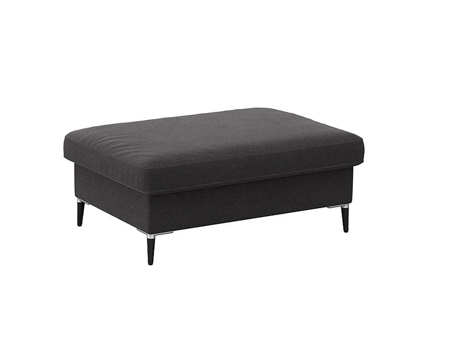 FLEXLUX Pouf "Fiore", Kaltschaum, Füße Alu+schwarz