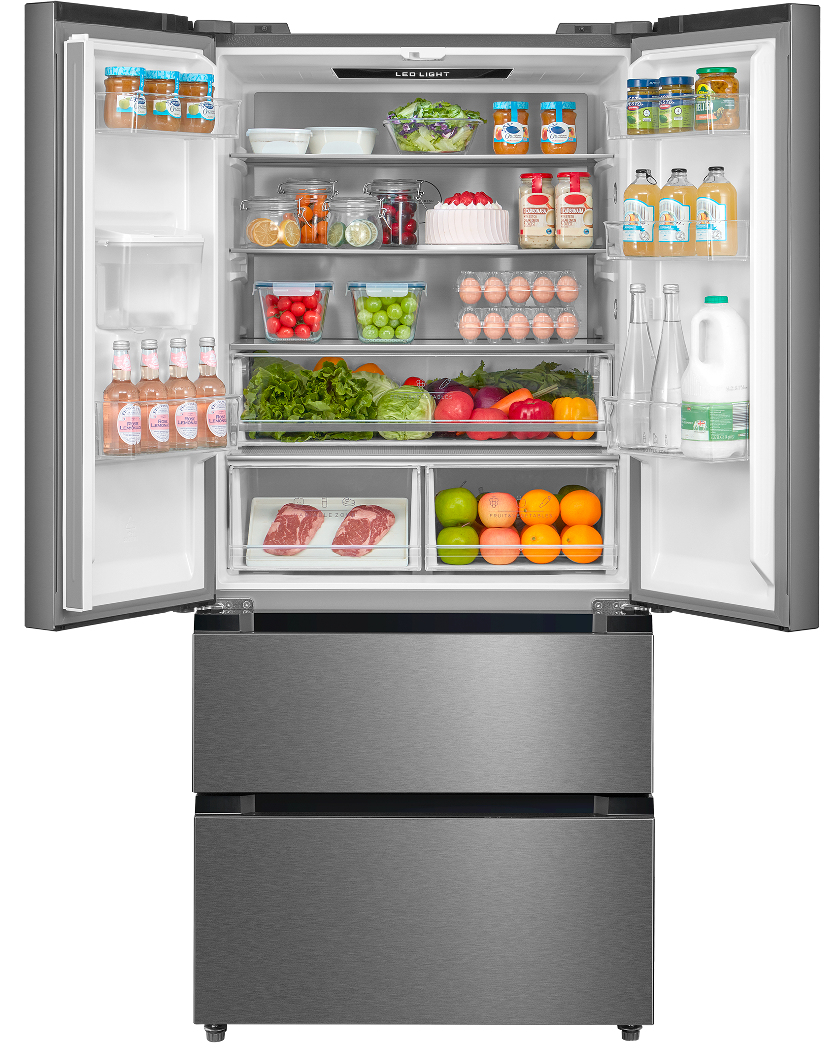 Thumbnail - Hanseatic French Door "HFD18983CWDI" 190 cm hoch 83 cm breit Wasserspender mit Wassertank