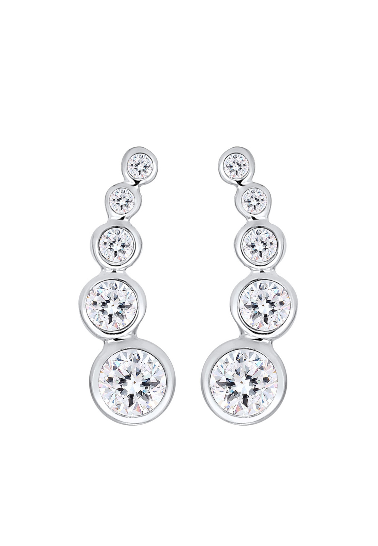 Elli Paar Ohrstecker »Ohrklemme Earclimber, mit Kristallen von Swarovski®«