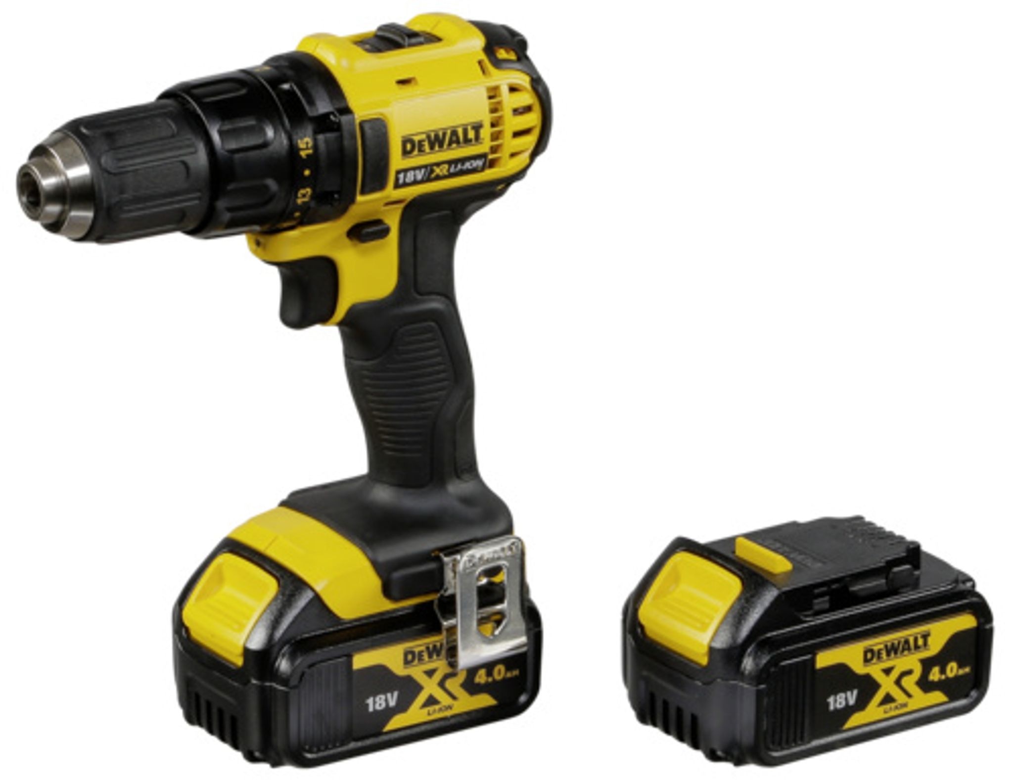 Dewalt  Akku-Bohrschrauber DCD780M2 - Akku Bohrer/Schrauber 18V mit 2 Akkus und Koffer