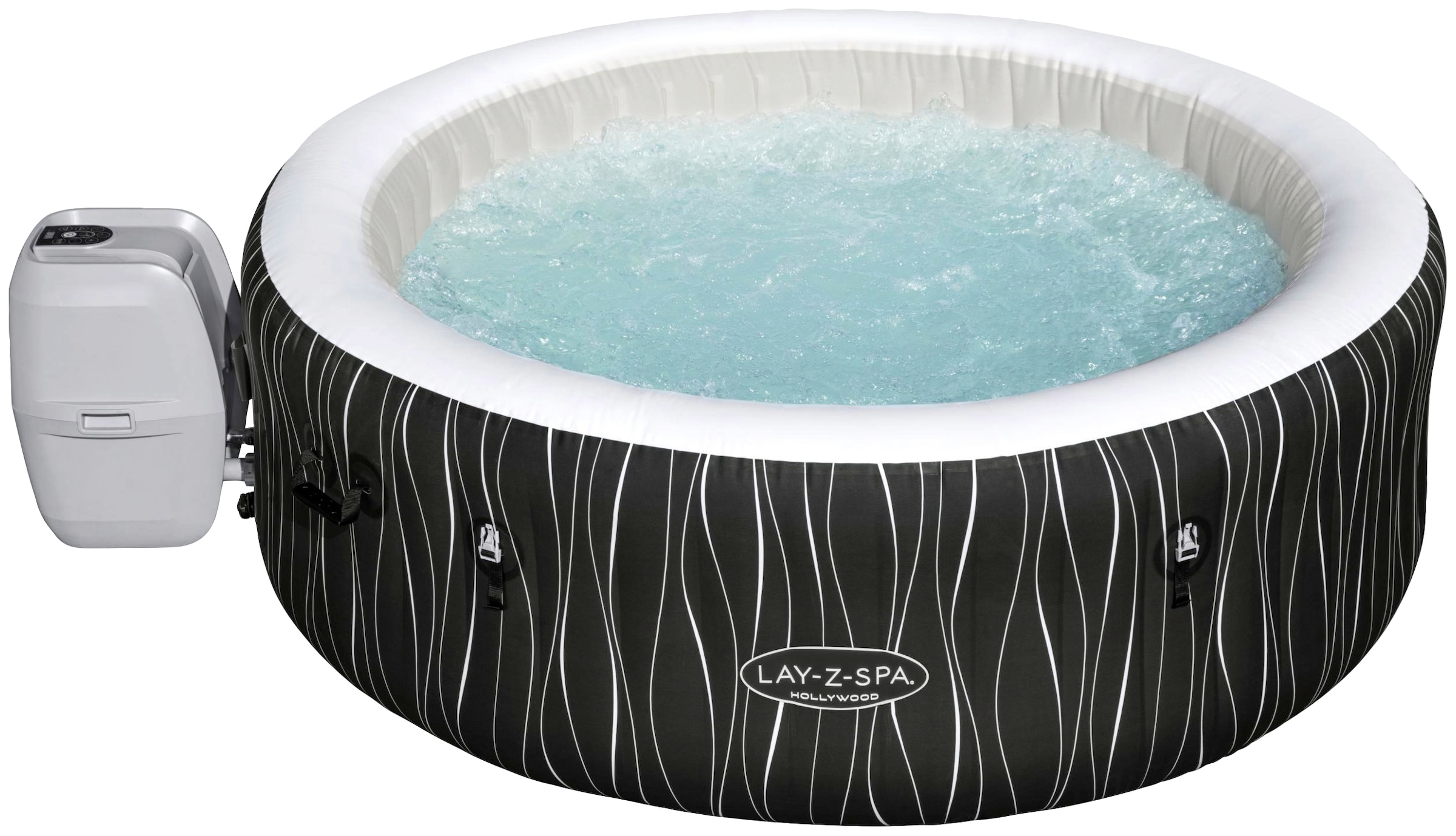 Bestway Whirlpool »LAY-Z-SPA® LED-Hollywood AirJet™«, ØxH: 196x66 cm, für bis zu 6 Personen