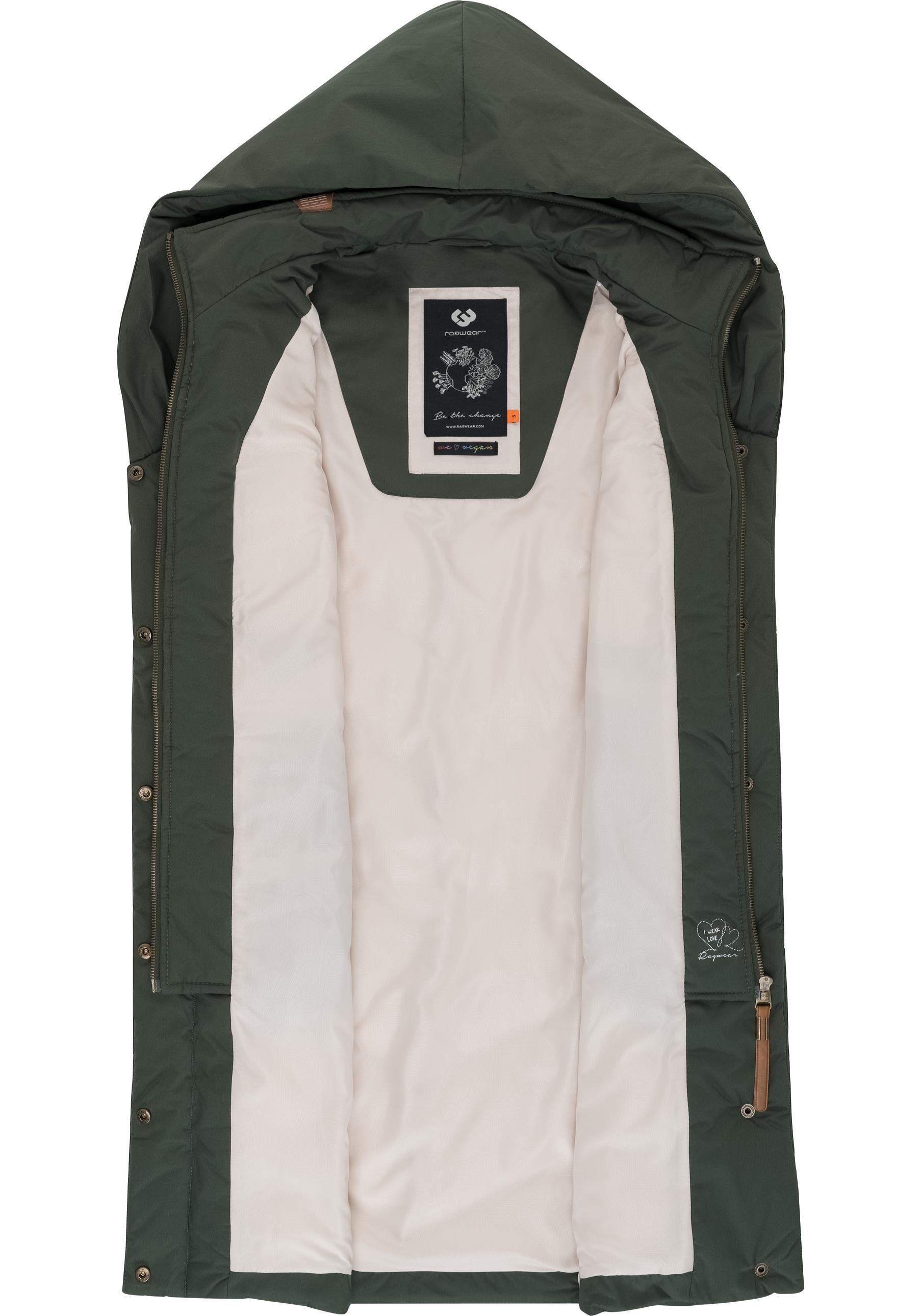 Ragwear Steppweste »Natalka Vest«, stylische, gesteppte Winterweste mit gefütterter Kapuze