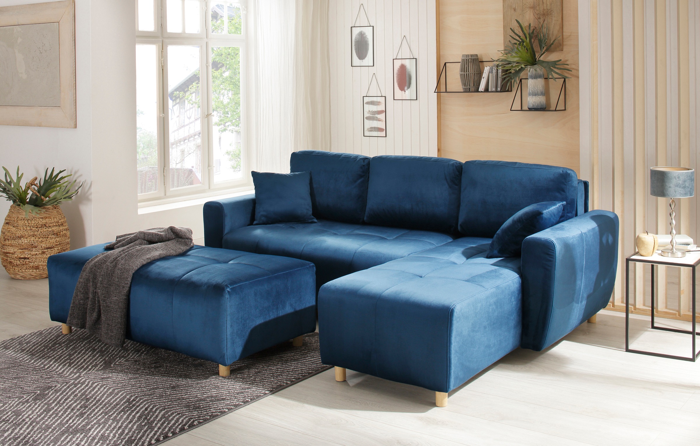 Home affaire Ecksofa "Scania L-Form", wahlweise mit Bettfunktion und Bettka günstig online kaufen