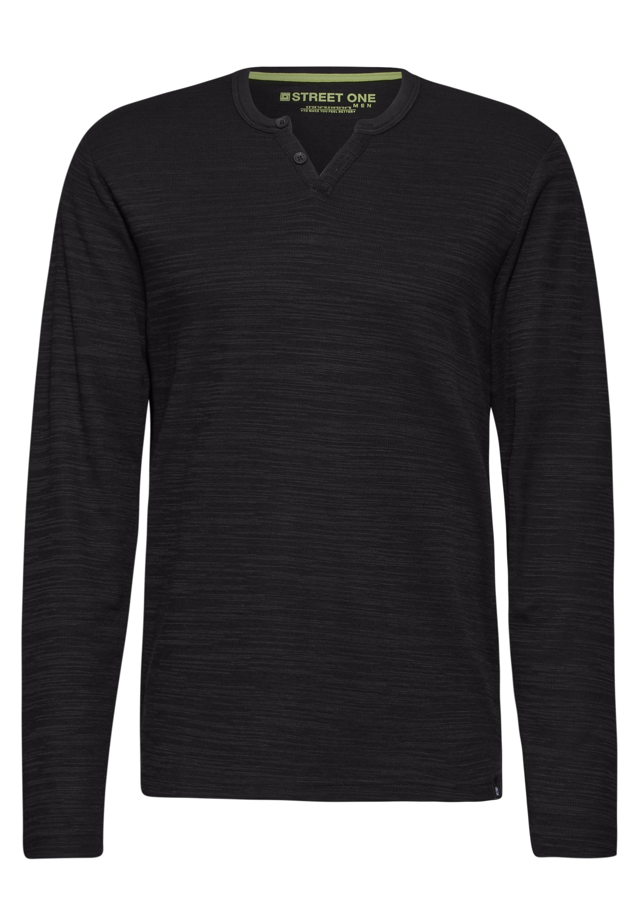 STREET ONE MEN Langarmshirt, im soften Baumwoll-Mix