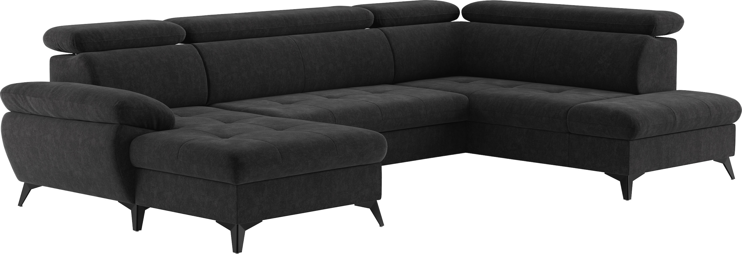 COTTA Wohnlandschaft »Hudson U-Form«, mit Kopfteilverstellung, wahlweise mit Bettfunktion & Bettkasten