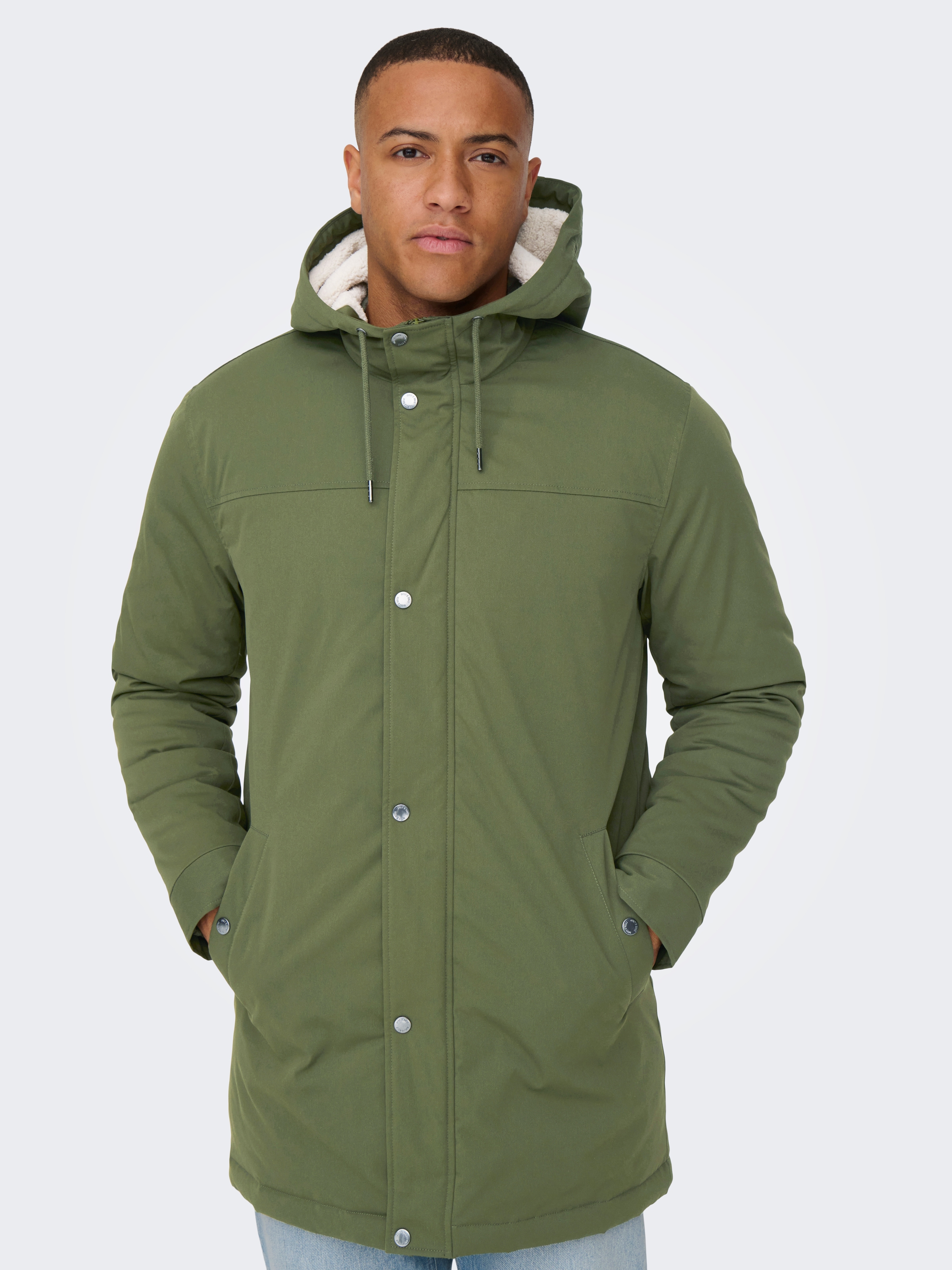 ONLY & SONS Parka "ONSALEXANDER LIFE PARKA OTW VD" mit Kapuze Polyester, re günstig online kaufen