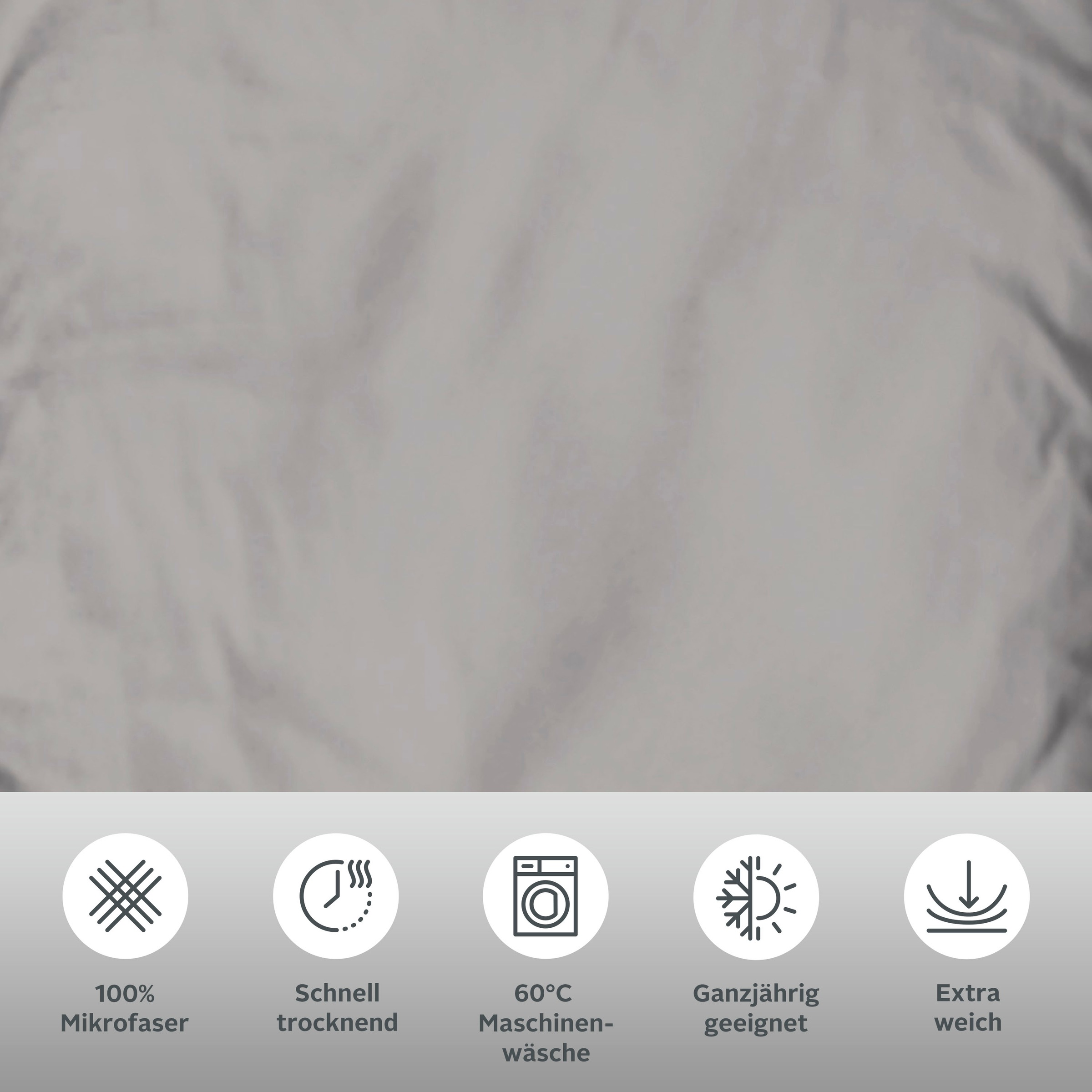 Thumbnail - my home Bettwäsche "Desner" 2 tlg. Premium Qualität, 100 % Polyester, sehr weich, uni, ab 135x200 cm