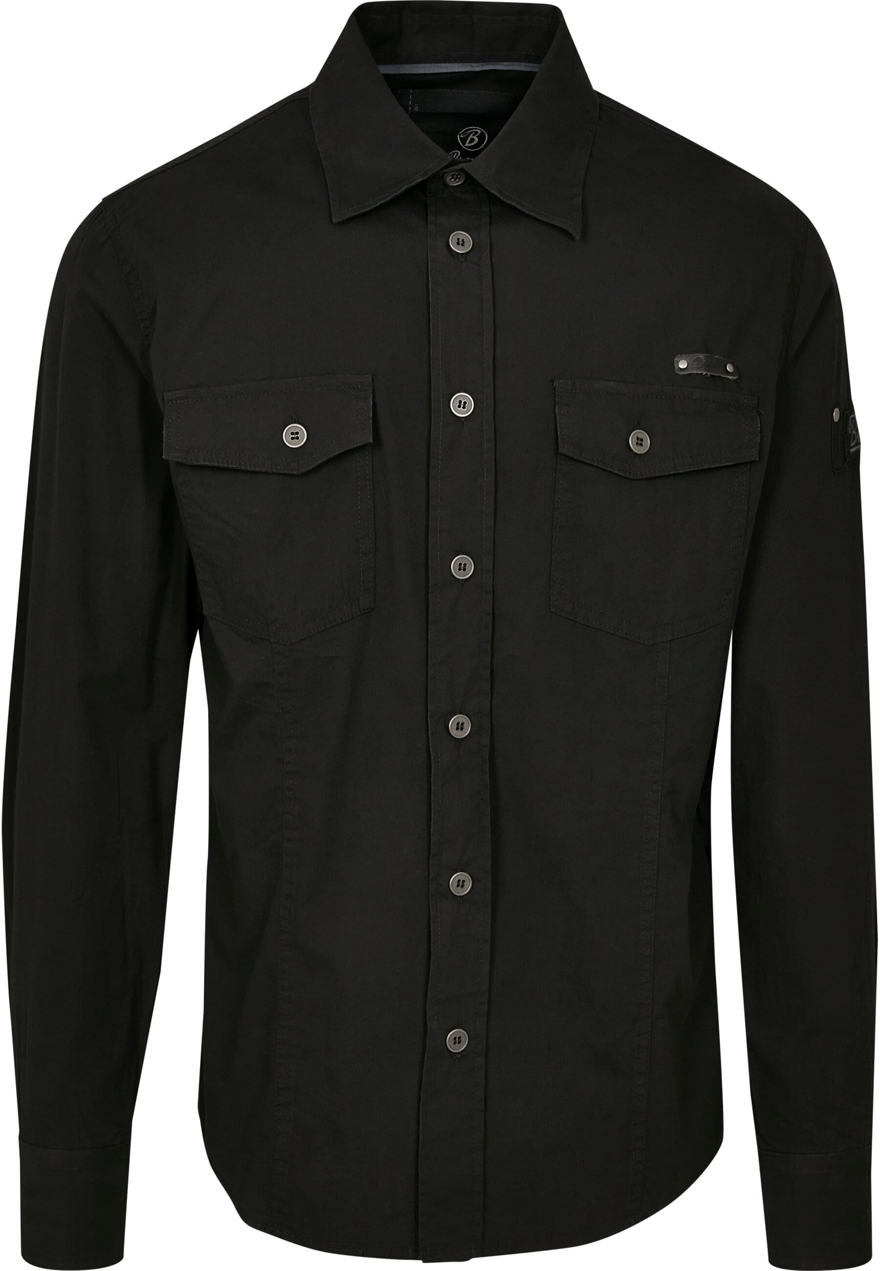 Brandit Langarmhemd "Brandit Herren Slim Worker Shirt", (1 tlg.) günstig online kaufen