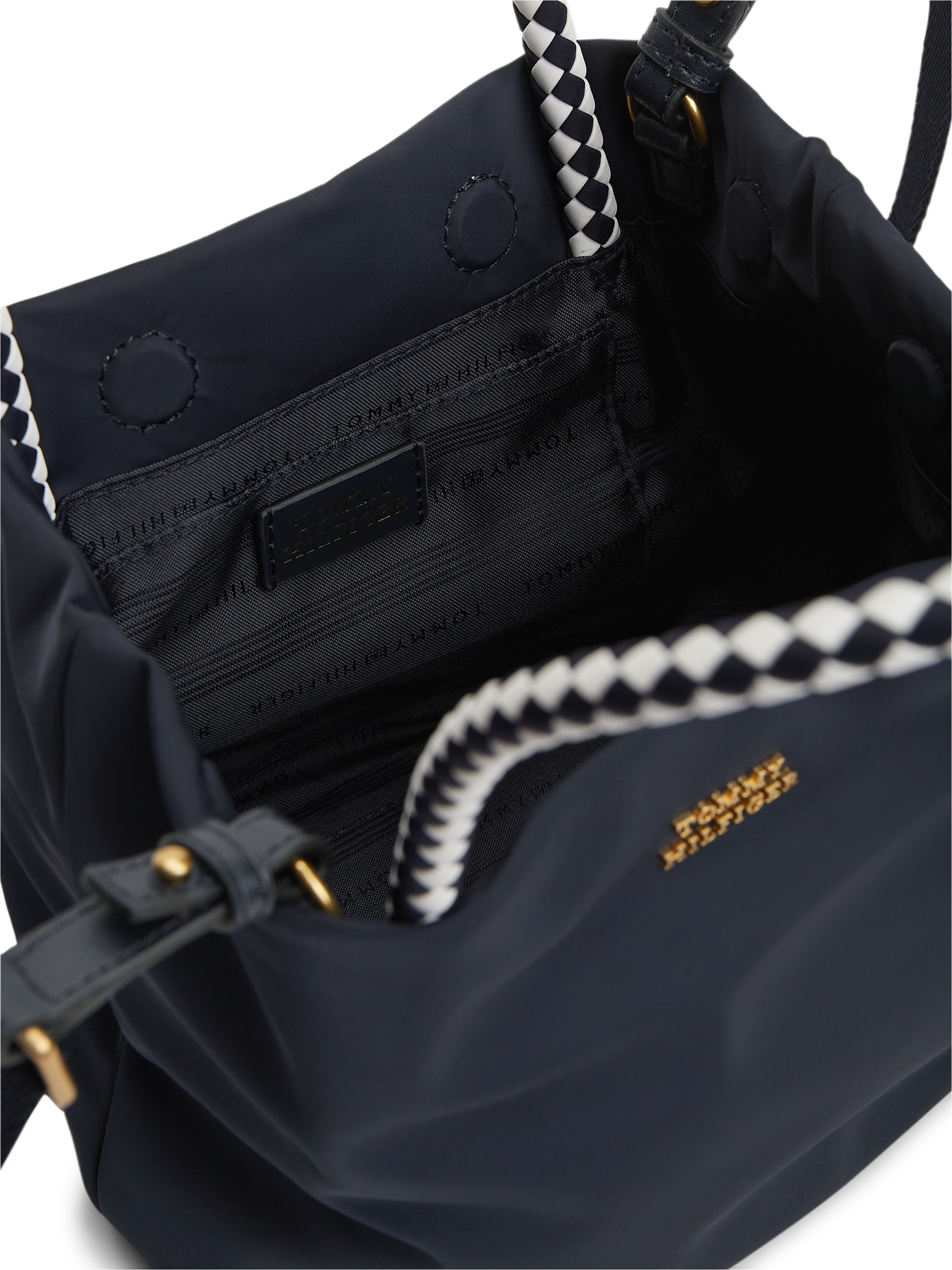 Tommy Hilfiger »TH MARINA BUCKET NYLON« Damen Tragetasche, Umhängetasche, Schultertasche mit Logoschriftzug