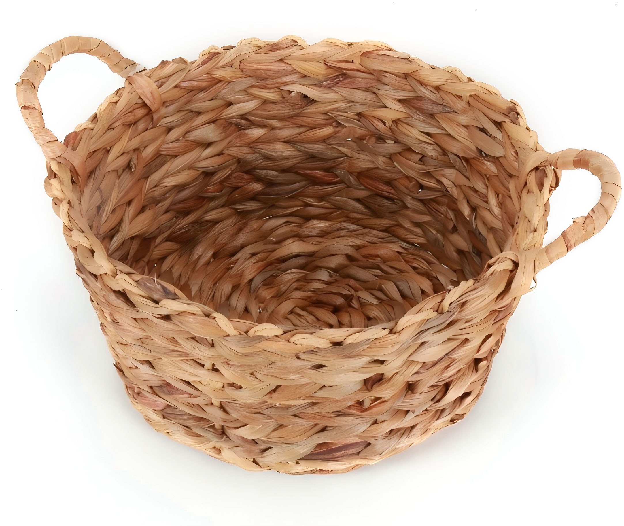 ECHTWERK Aufbewahrungskorb »Runder Flechtkorb, 30 x 24 x 16 cm«, (1 St.), aus Wasserhyazinthe, handgeflochten