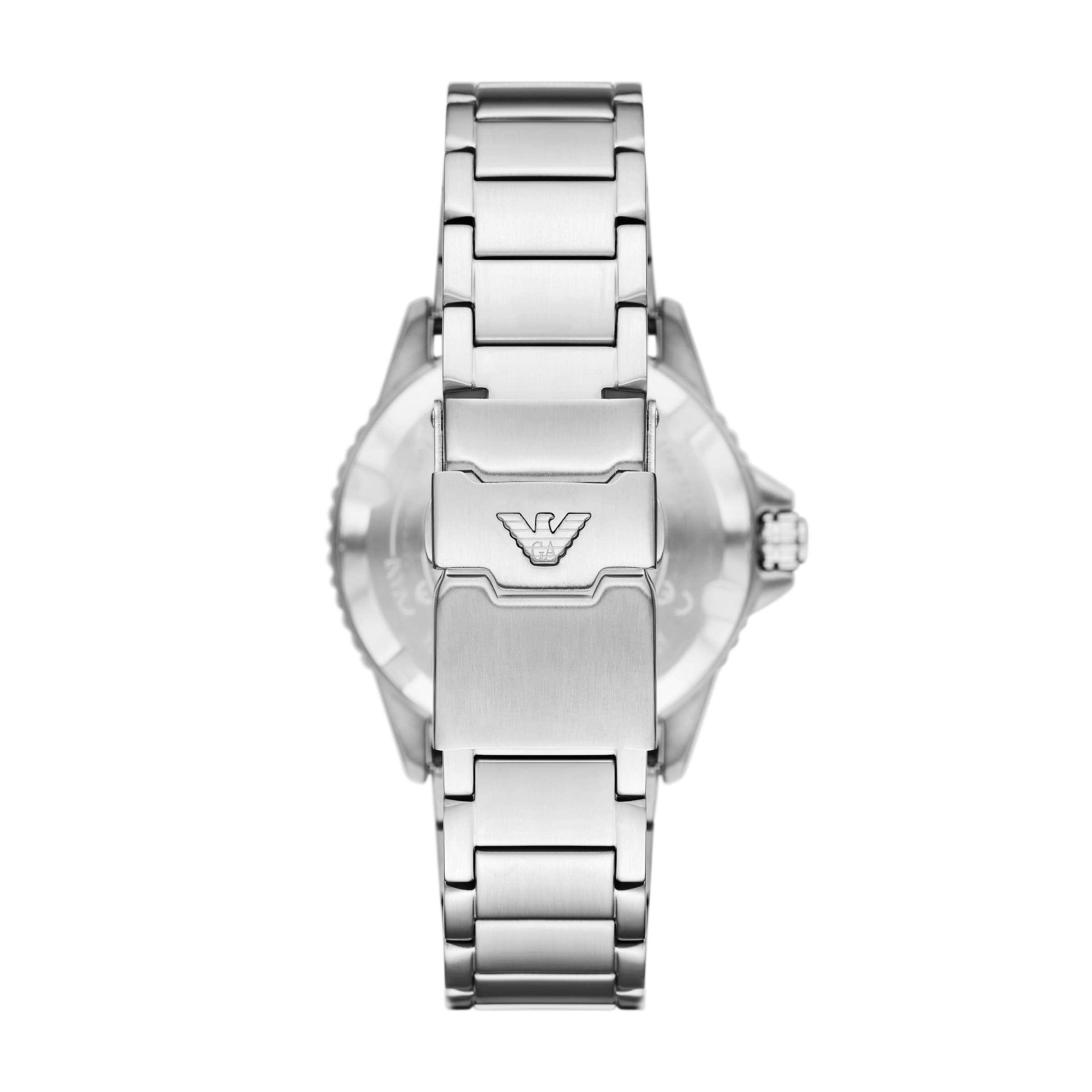 Emporio Armani Solaruhr, Armbanduhr, Herrenuhr, Edelstahlarmband, analog, Tag