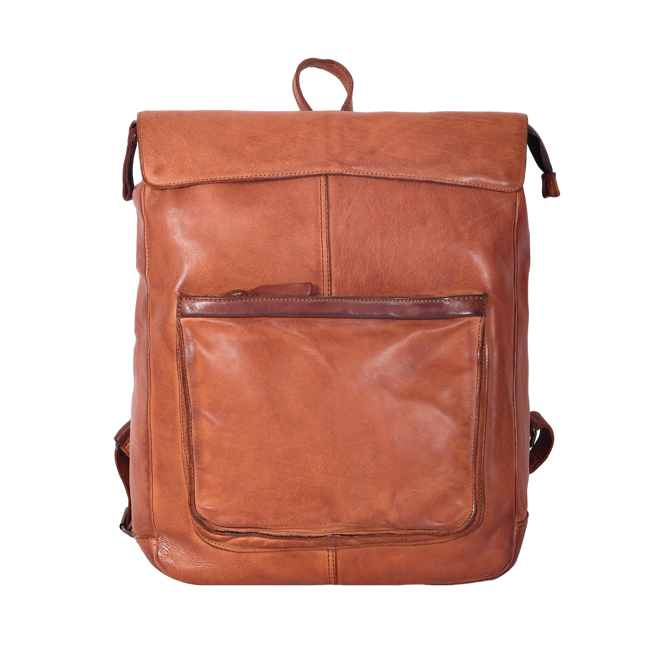 HARBOUR 2ND Herren Laptoprucksack "Dakota"cognac, Rindsleder, Rucksäcke