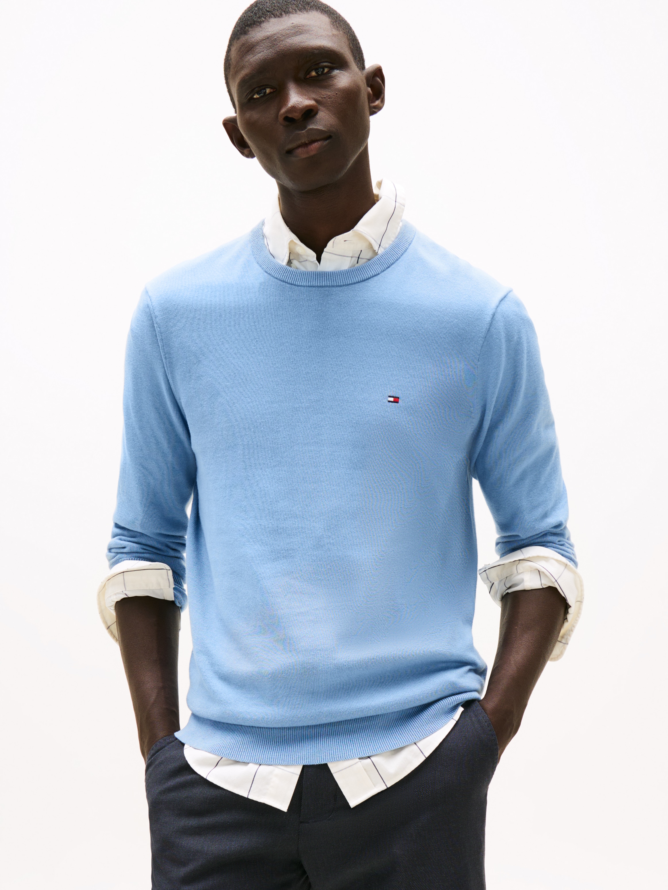 Tommy Hilfiger Rundhalspullover "ESSENTIAL COTTON CREW NECK" günstig online kaufen