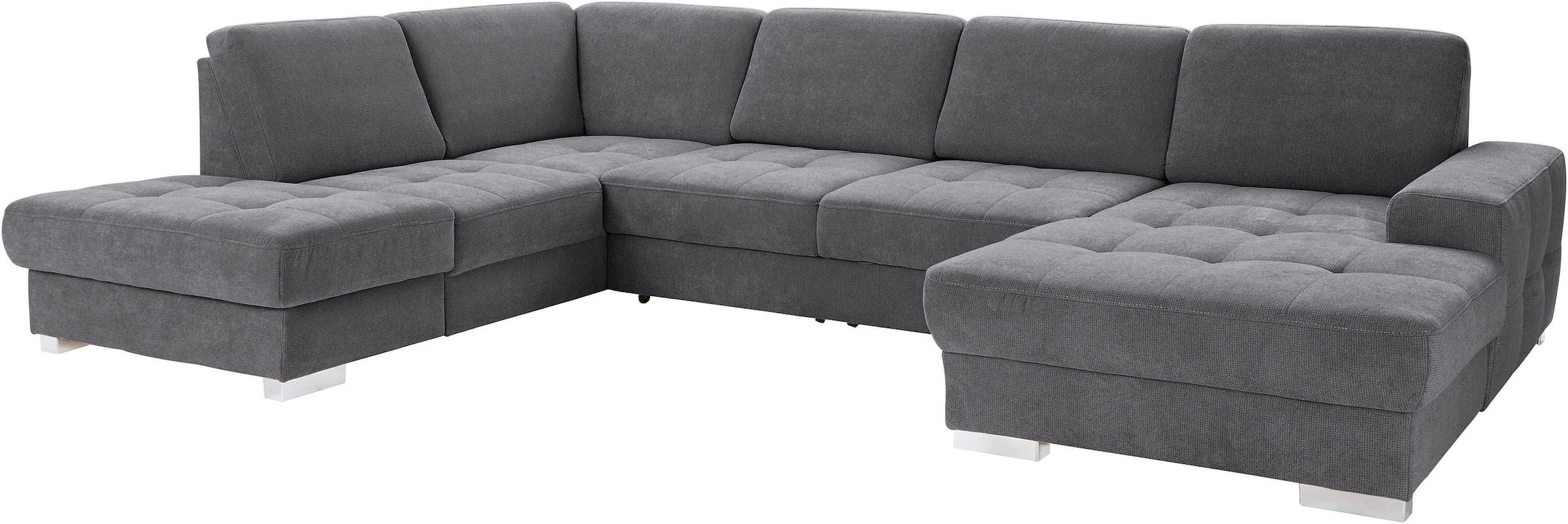 sit&more Wohnlandschaft »Santorini U-Form«, mit Federkern und Sitztiefenverstellung, wahlweise mit Bettfunktion