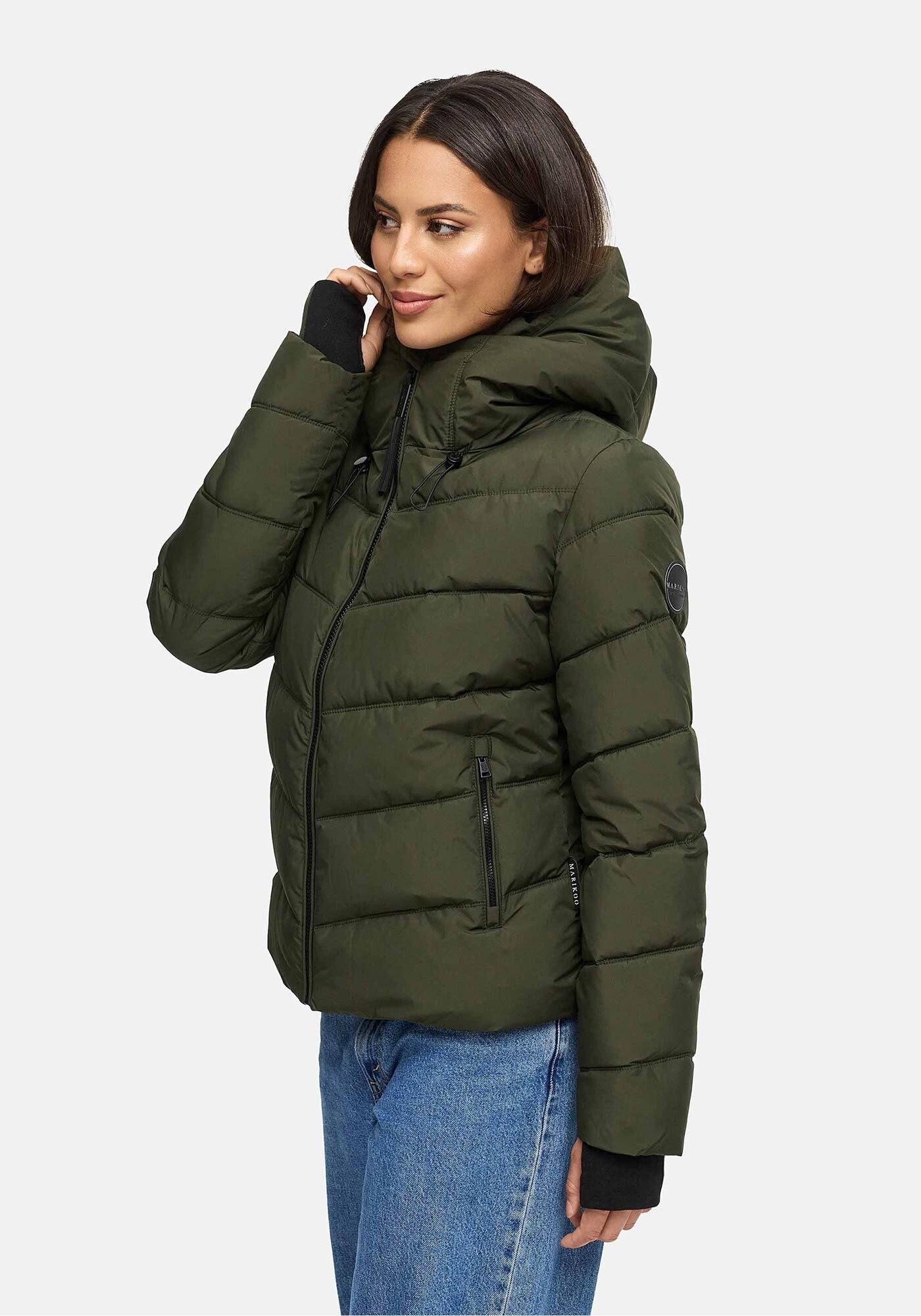 Thumbnail - Marikoo Winterjacke "Yukanii" Kurze Winterjacke mit langen Bündchen und Daumenloch