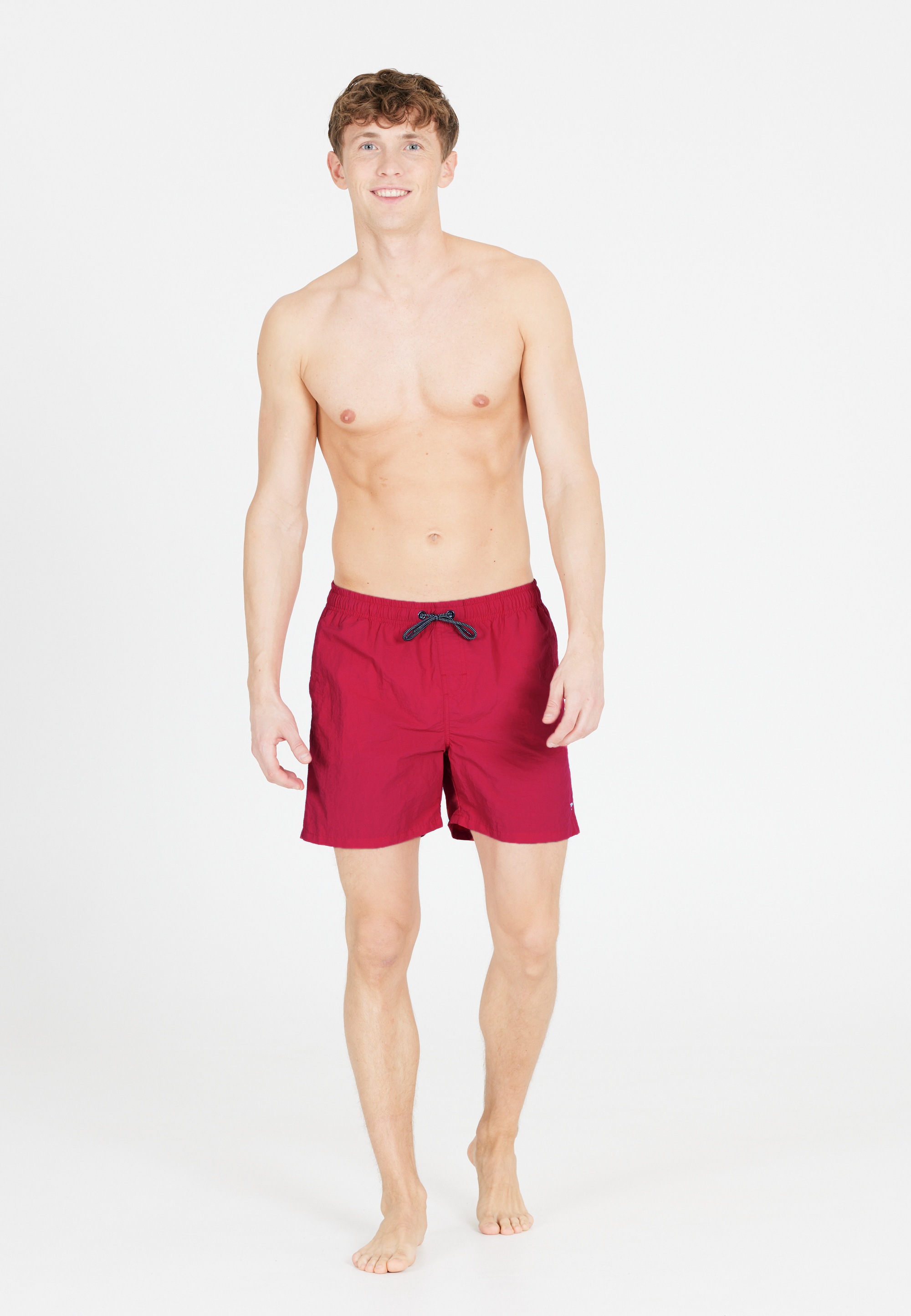 Badehose CRUZ "Eyemouth", Herren, Gr. M, US-Größen, rot (scarlet), Polyamid, unifarben, Badehosen Badehose, mit atmungsaktiver Eigenschaft 2