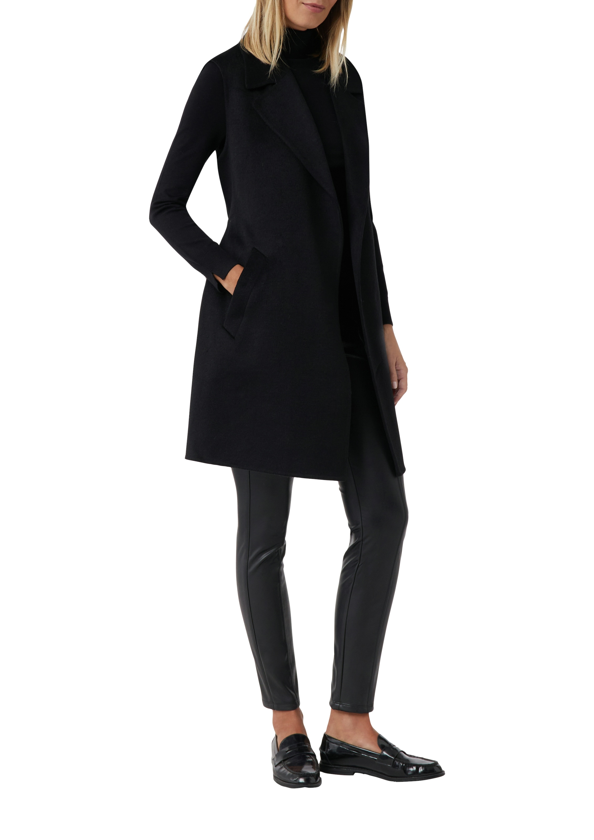 Comma Leggings, aus Lederimitat, Slim Fit