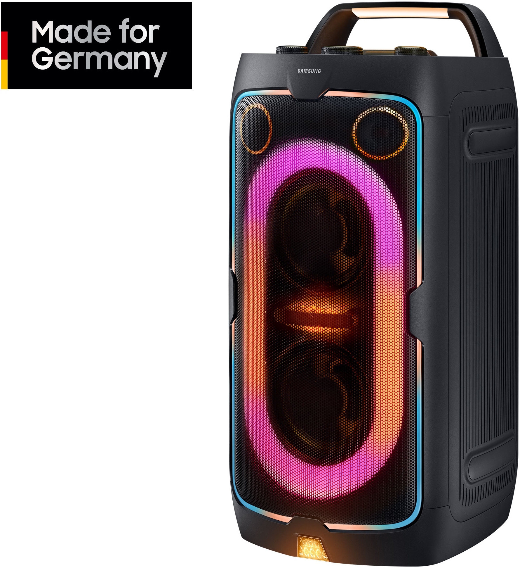 Samsung Party-Lautsprecher »Sound Tower MX-ST40F (2025)« 2.0 (Bluetooth Bassregelung | Beleuchtungseffekte | Lautstärkeregelung | Pairing | USB-Wiedergabe 160 W)