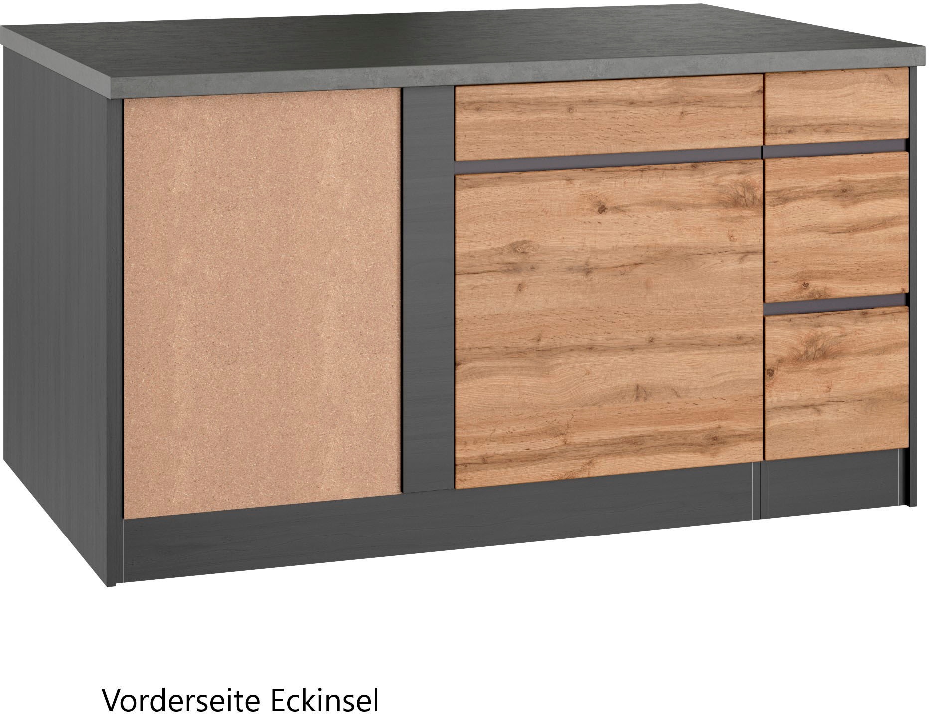 KOCHSTATION Winkelküche »KS-Riesa«, Stellbreite 490/153 cm, wahlweise mit Induktionskochfeld