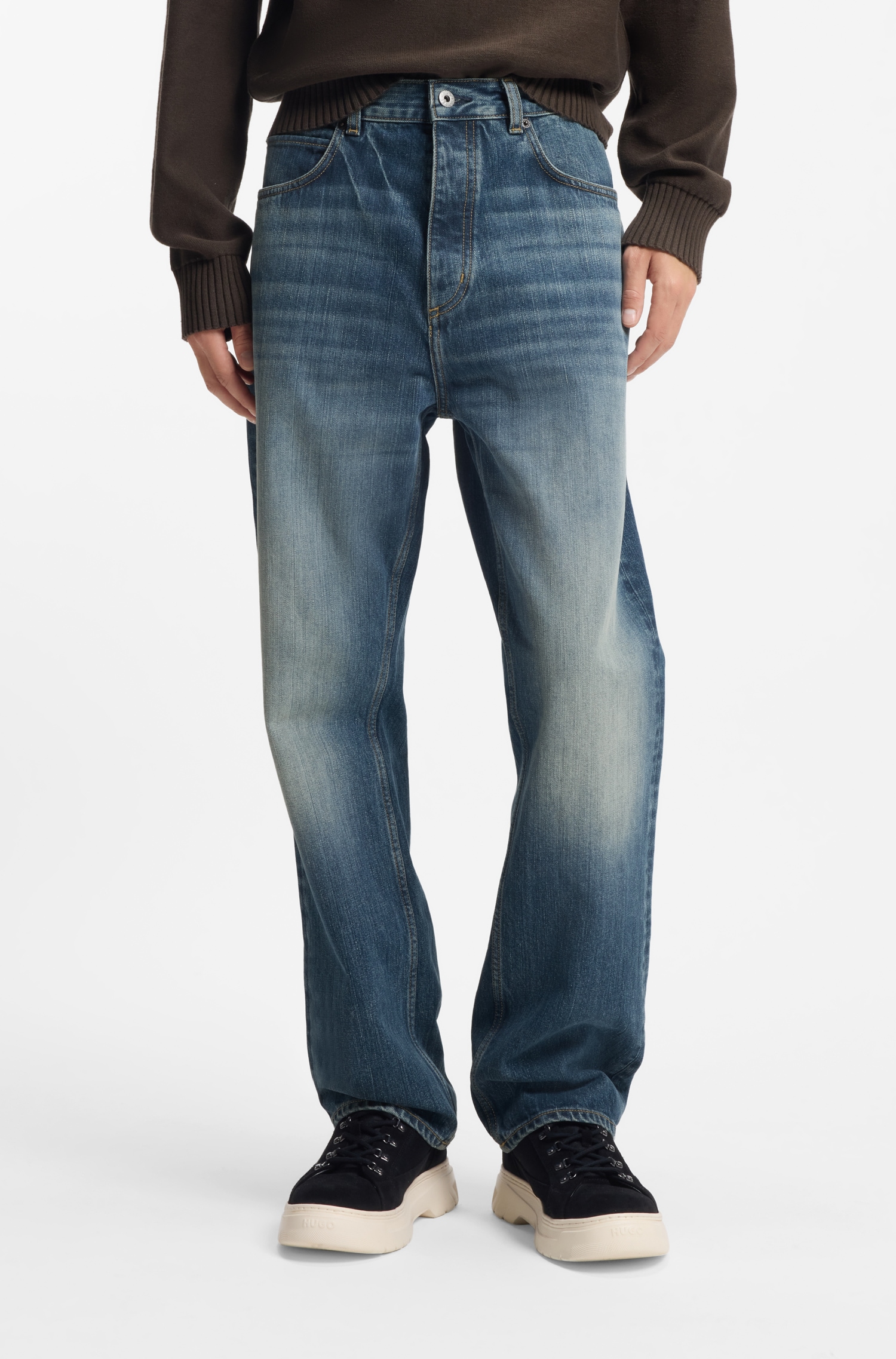HUGO Blue Bootcut-Jeans "Nate" günstig online kaufen