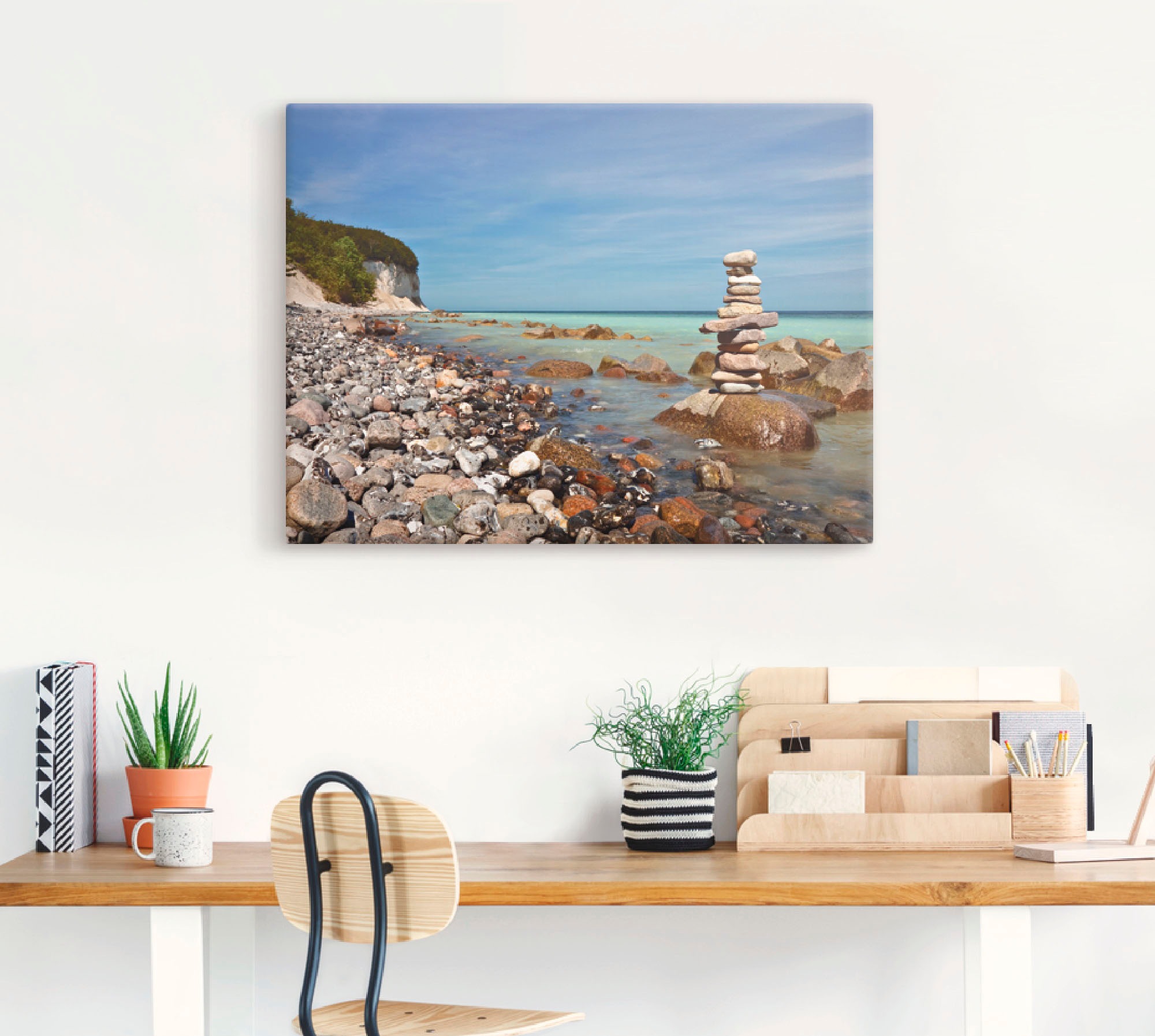 Artland Wandbild »An der Ostseeküste auf Rügen«, Küste, (1 St.), als Leinwandbild, Poster, Wandaufkleber in verschied. Größen