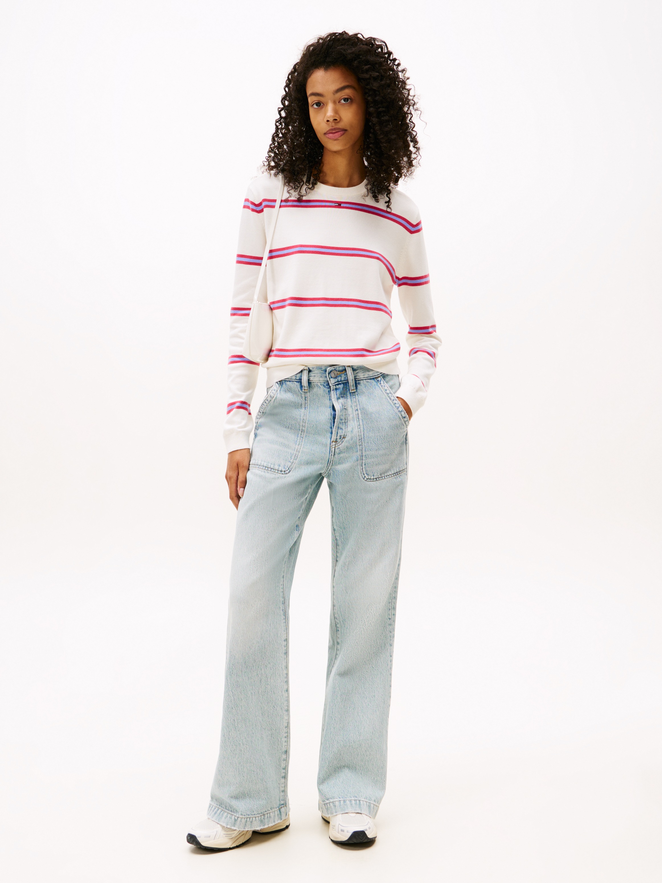Tommy Jeans Strickpullover "TJW ESSENTIAL CREW SWEATER EXT" günstig online kaufen