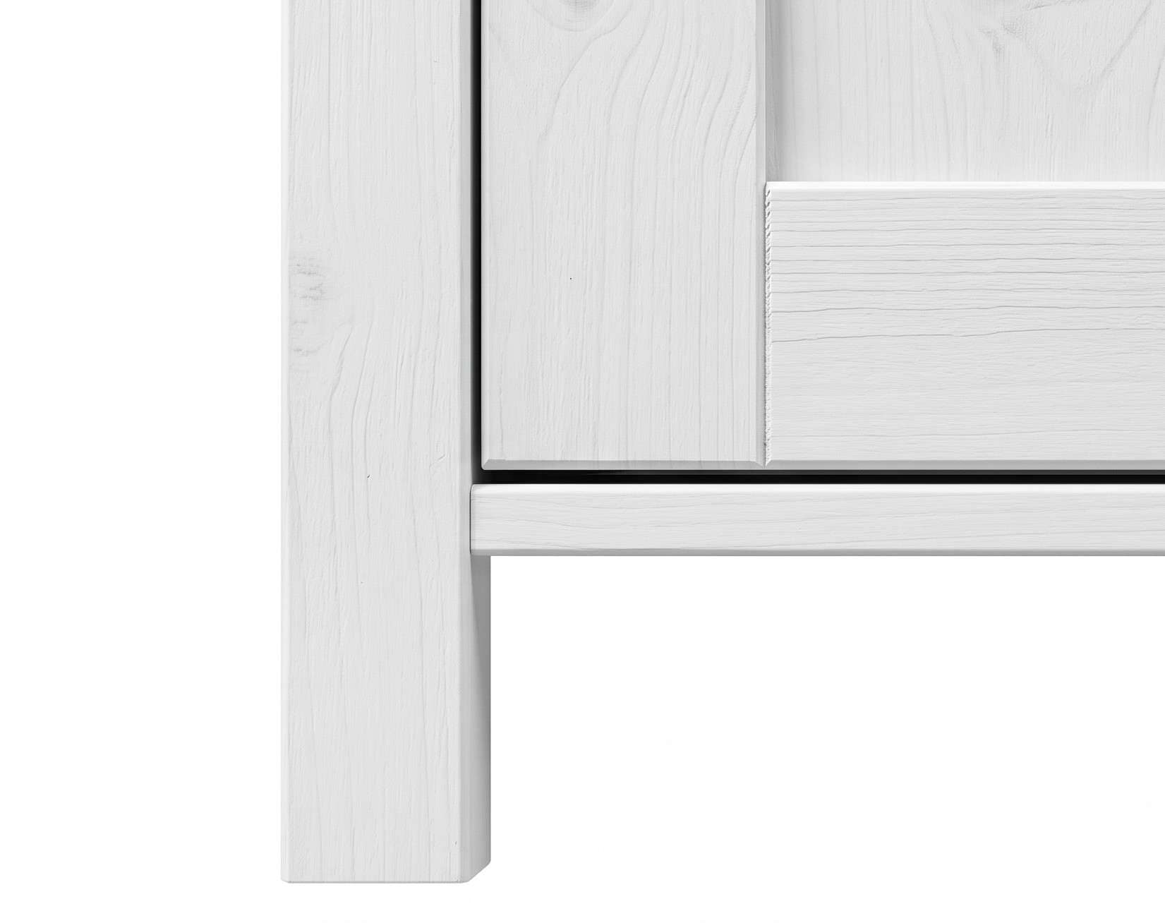 OTTO home Buffet »Mikkeli Küchenbuffet mit 2 Glastüren, Metallgriffe« aus massiver FSC®-zertifizierter Kiefer, moderner Landhausstil