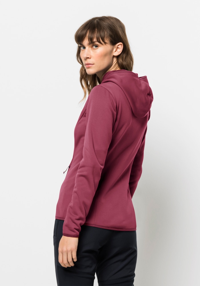 Jack Wolfskin Fleecejacke »BAISELBERG HOODED FZ W«, mit Kapuze