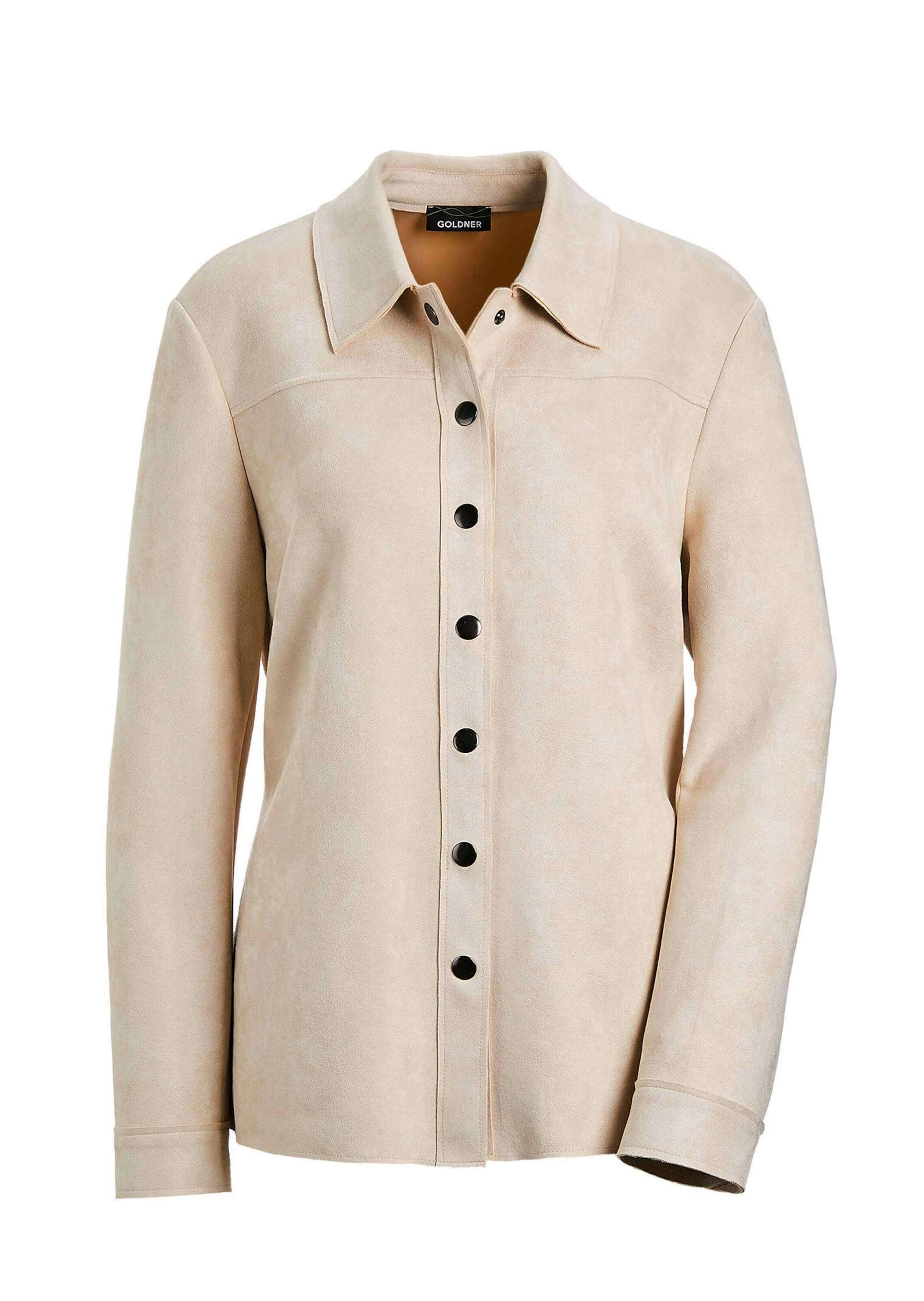 GOLDNER Kurzjacke "Leichte Damenjacke in Velourslederoptik" günstig online kaufen