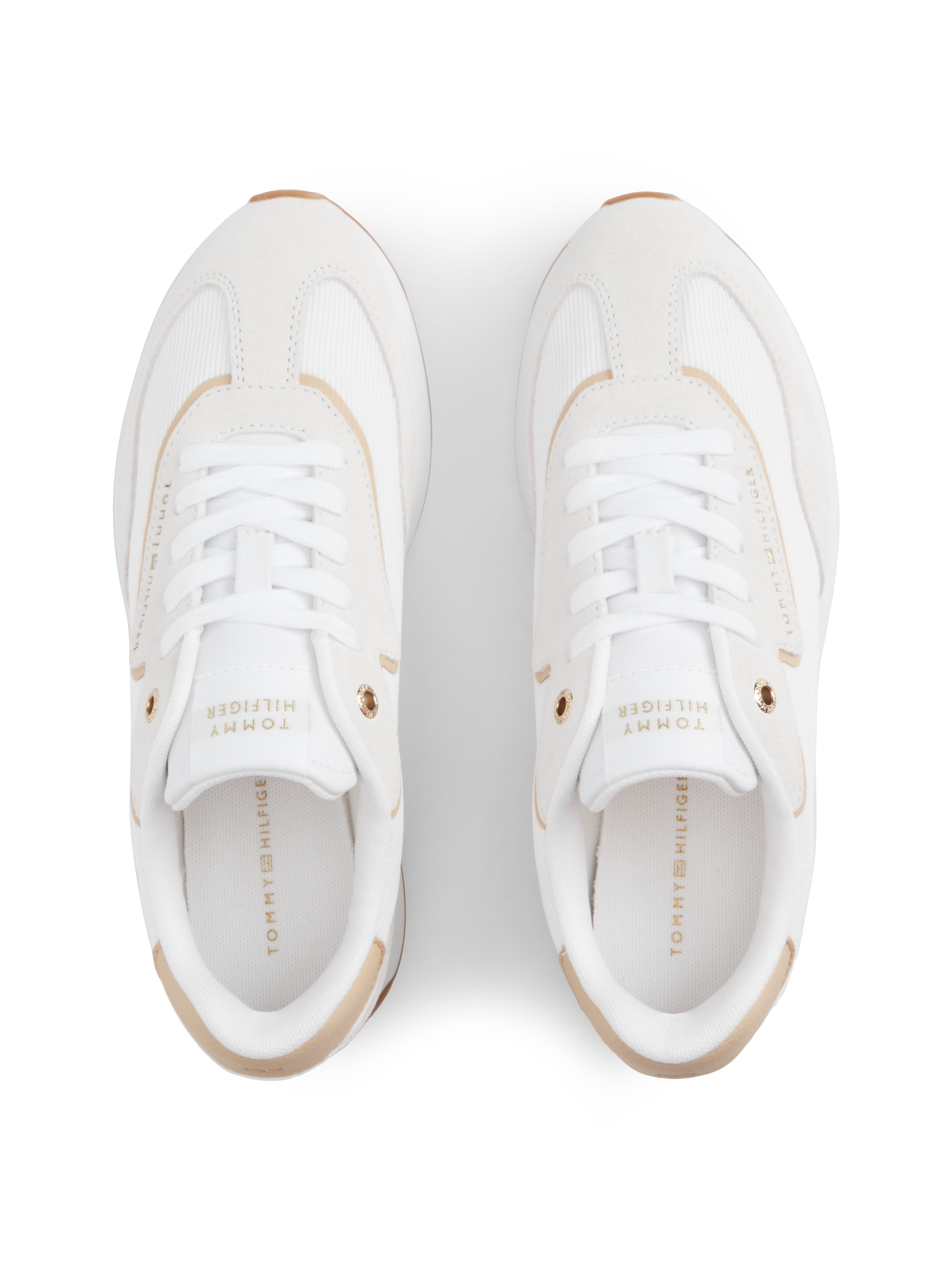 Tommy Hilfiger Sneaker »TH RETRO RUNNER MIX«  Freizeitschuh, Halbschuh, Schnürschuh mit seitlicher Logoprägung