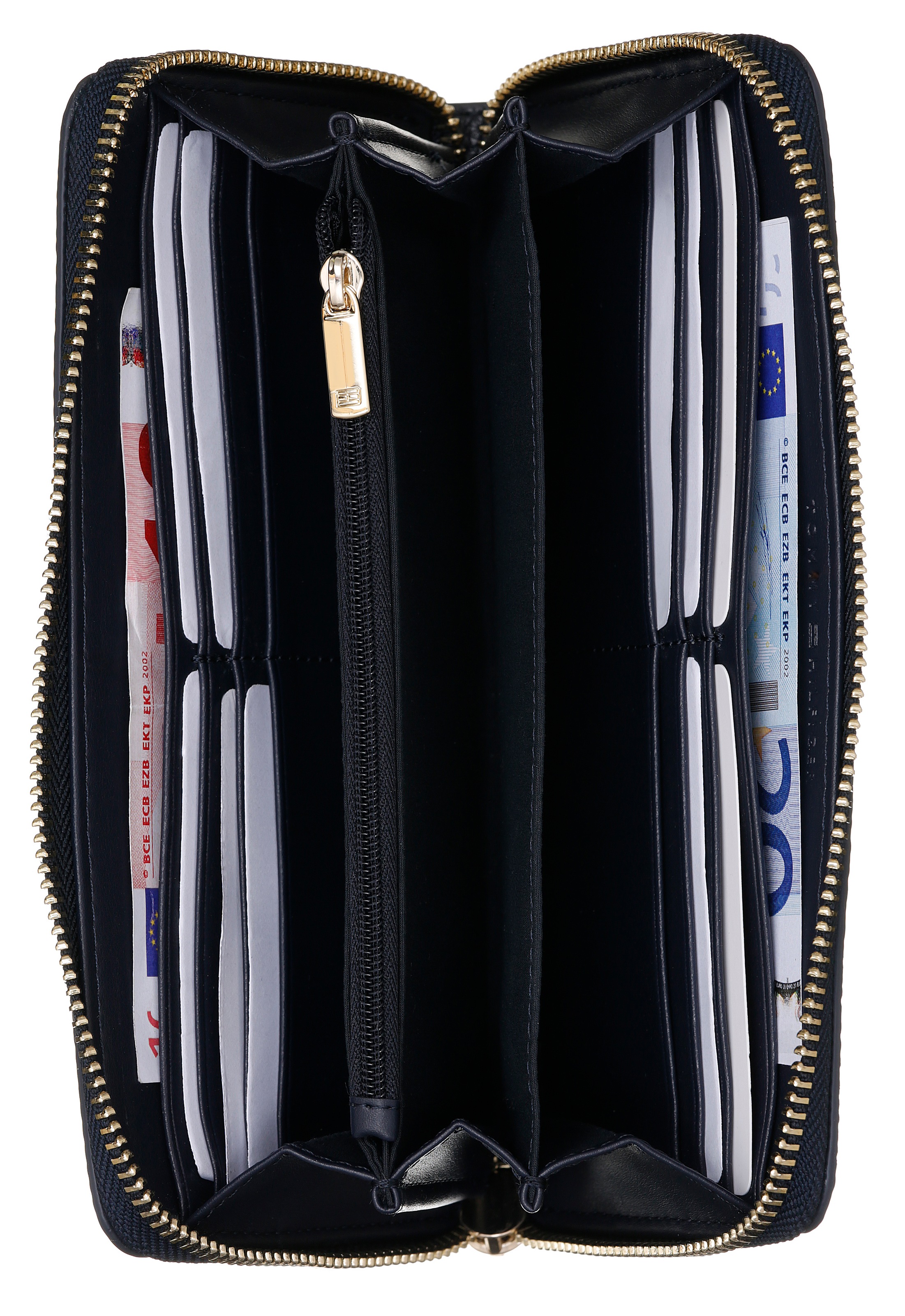 Thumbnail - Tommy Hilfiger Geldbörse "TH EMBLEM LARGE ZA" mit TH-Emblem vorne