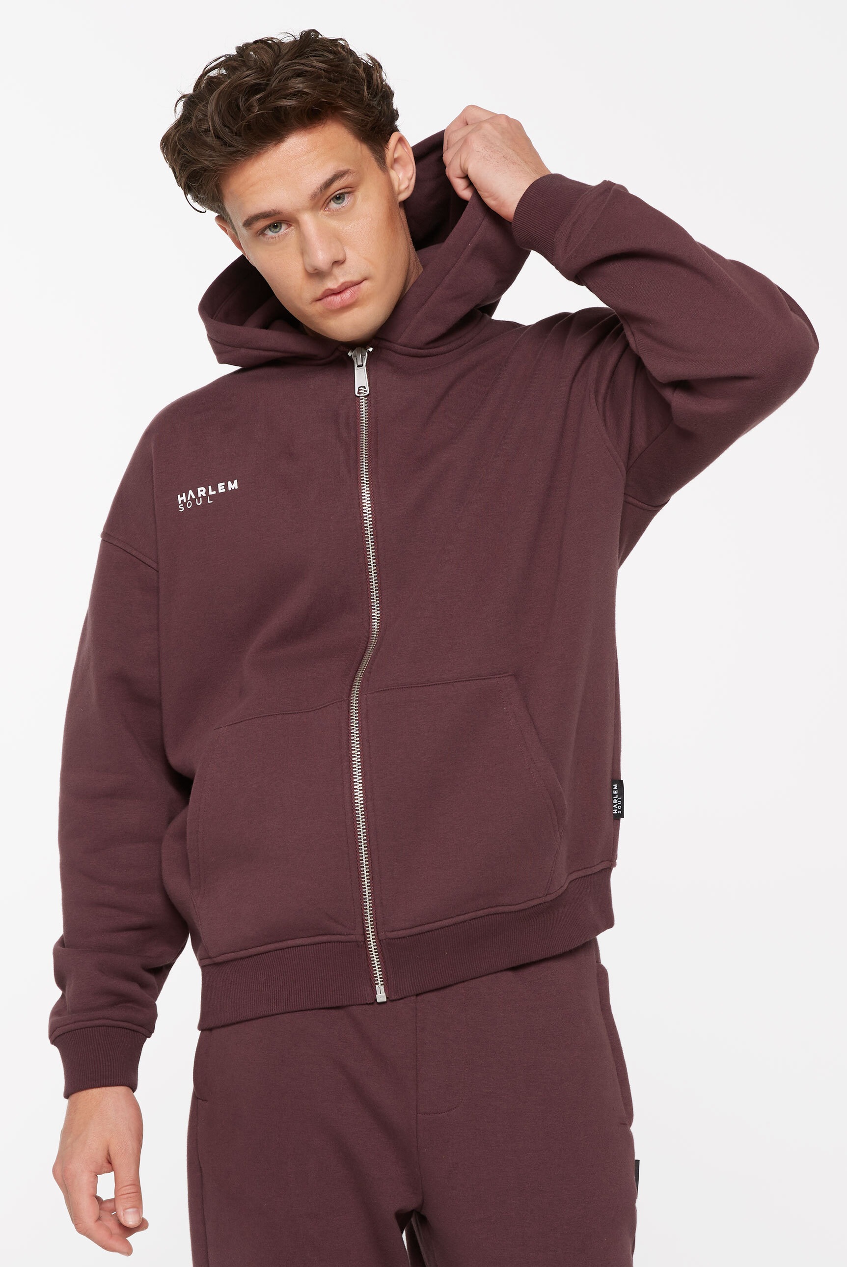 Harlem Soul Kapuzensweatjacke, mit weicher Innenseite