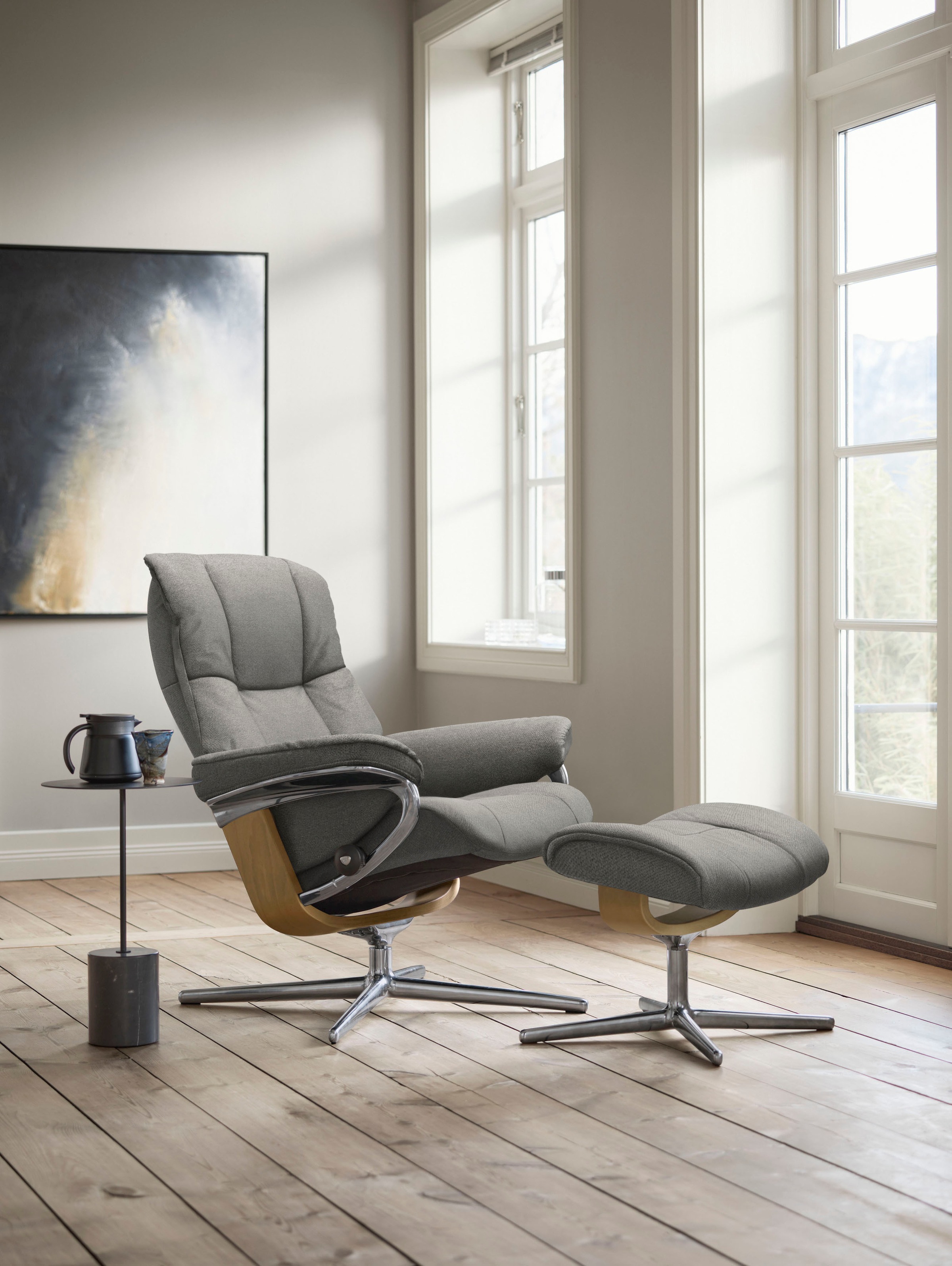 Stressless® Relaxsessel »Mayfair«, mit Cross Base, Größe S, M & L, Holzakzent Eiche