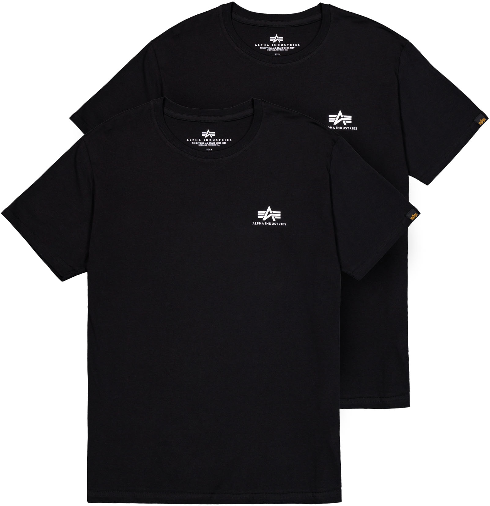 Alpha Industries Rundhalsshirt "Basic T Small Logo 2 Pack" Set, 2 Stk. günstig online kaufen