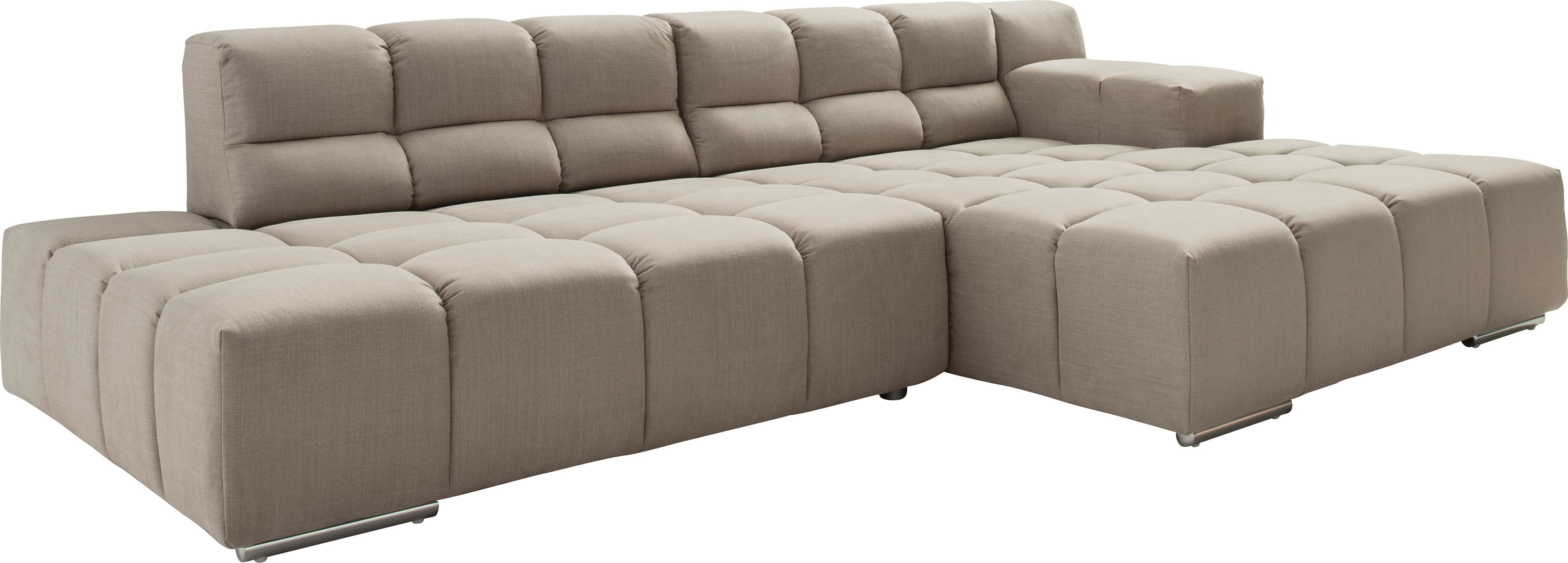 Thumbnail - designwerk Ecksofa "Temple, Designsofa trifft hohen Sitzkomfort, L-Form" mit Sitztiefenverstellung