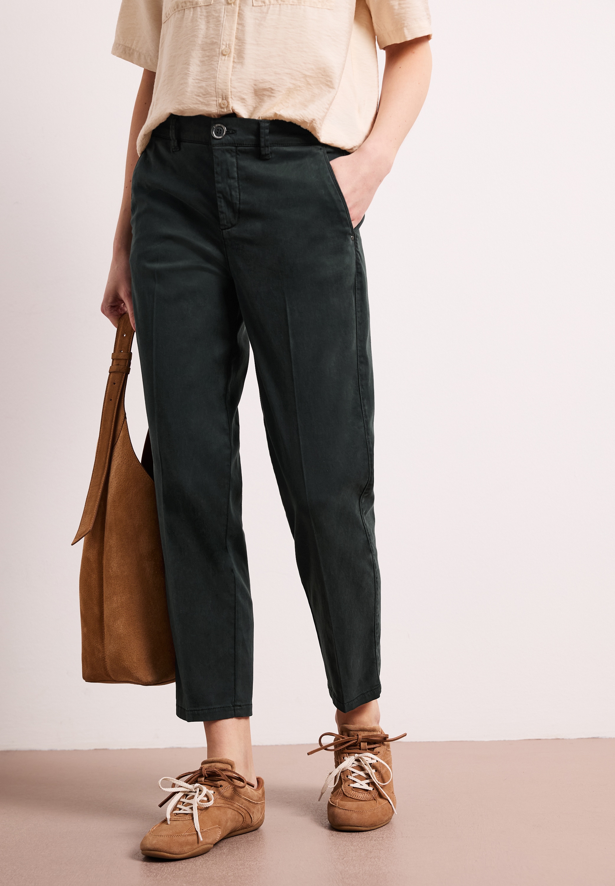 STREET ONE Chinohose Middle Waist günstig online kaufen