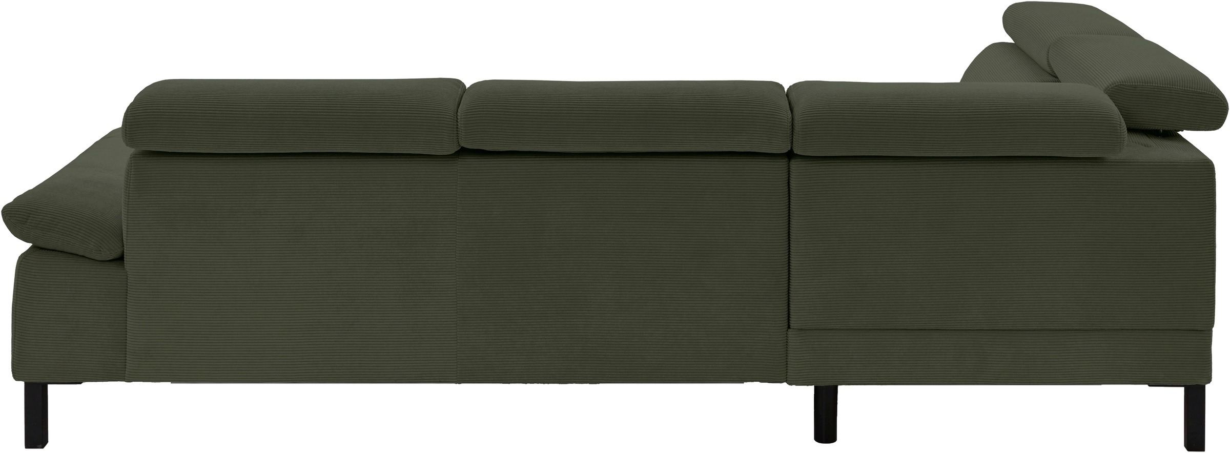 Home affaire Ecksofa »Arnayon mit Querschläfer-Bettfunktion, Schlafsofa, großer Bettkasten«, manuelle Kopfteilverstellung, Tonnentaschen-Federkern, Feincord L-Form