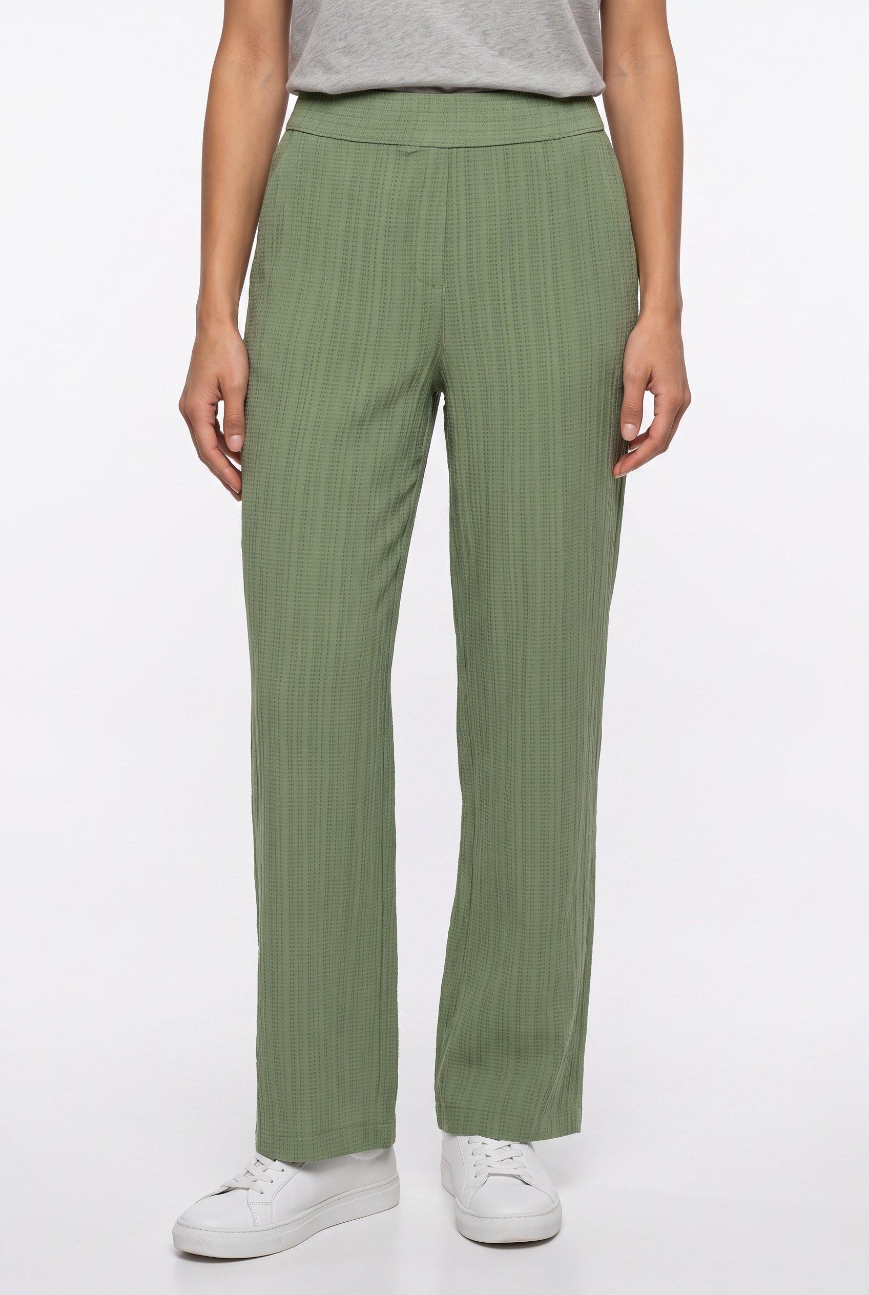 Cecil Stoffhose "Style Neele" Sommerhose im Loose Fit mit Struktur-Streifen
