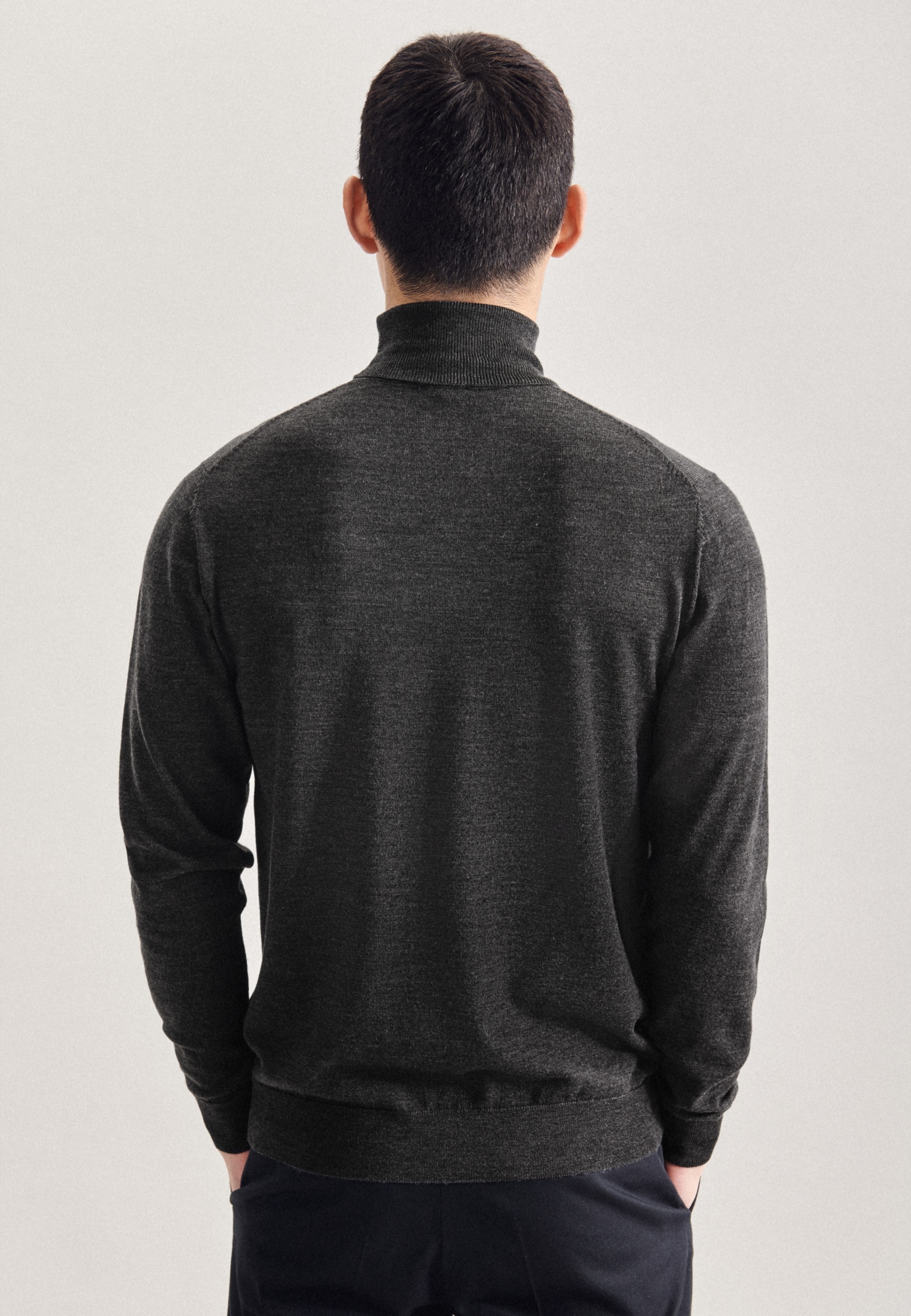 seidensticker Strickpullover »Schwarze Rose«, Rundhals Uni