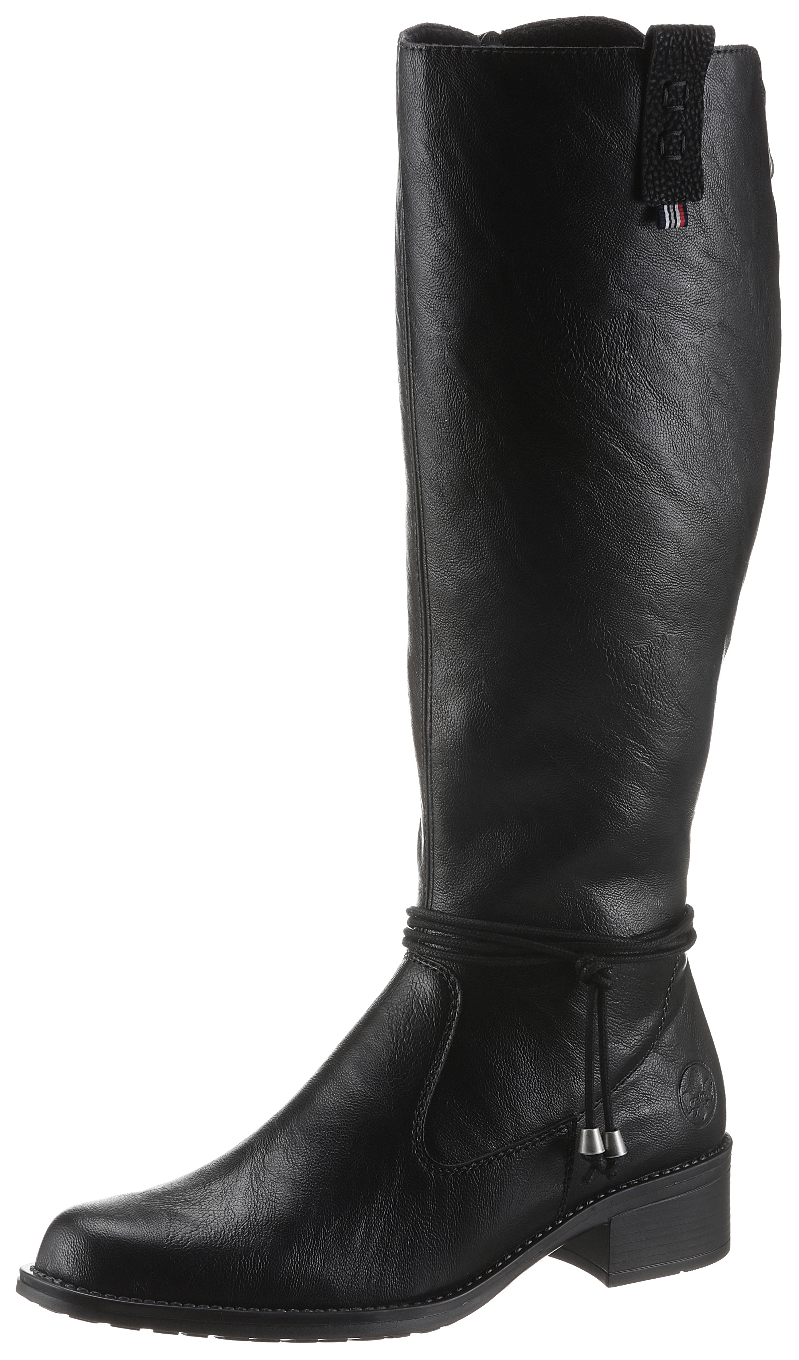 Reißverschlussstiefel, mit modischer Zierschnürung