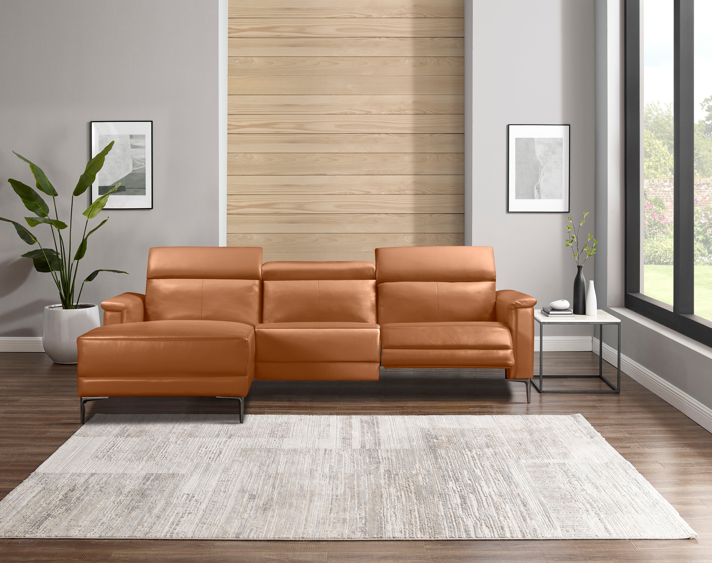 OTTO home Ecksofa "LUND, L-Form, 261cm, man. o. elektr. Relaxfunktion (mit günstig online kaufen
