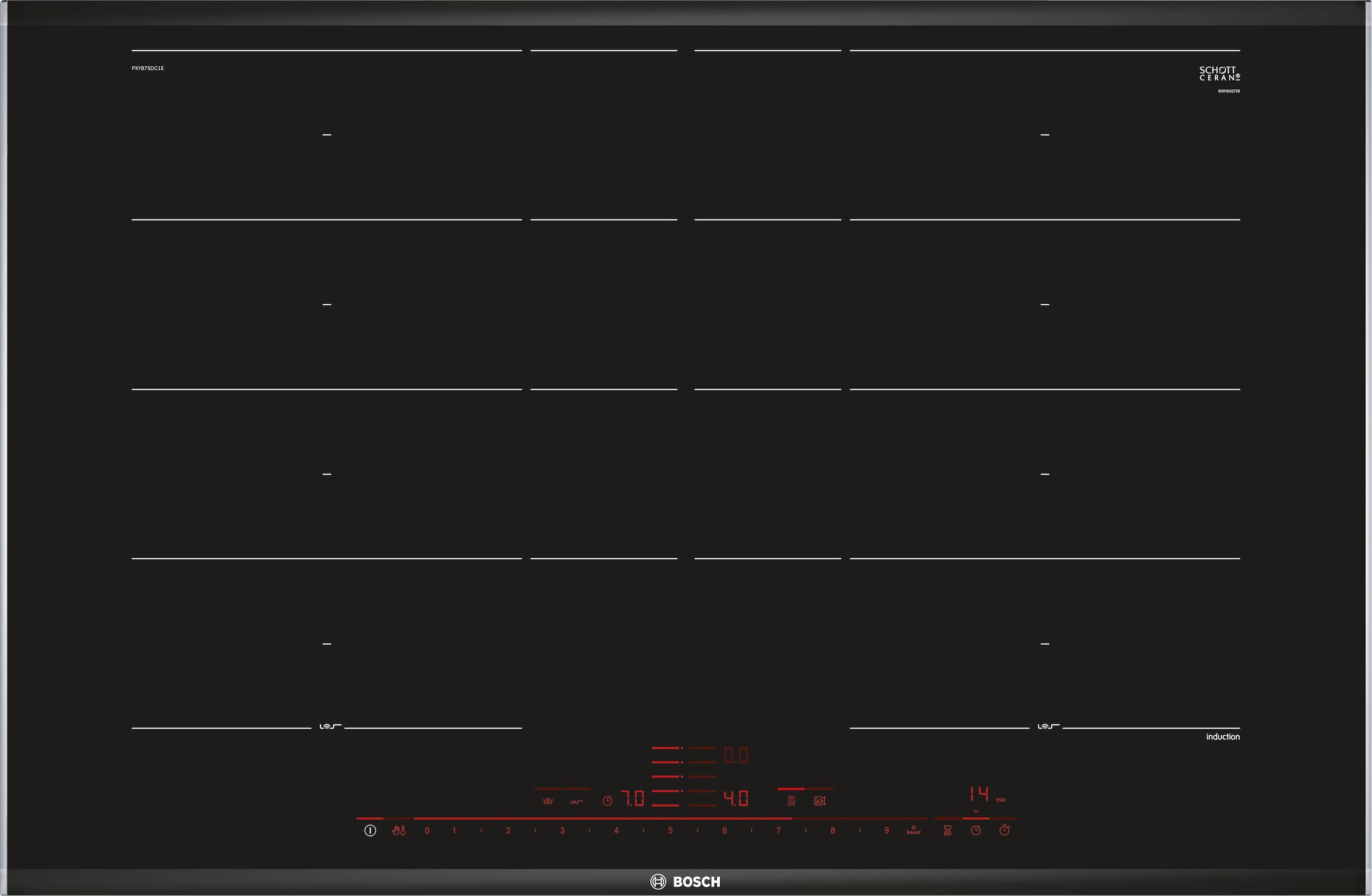 BOSCH Flex-Induktions-Kochfeld "PXY875DC1E" DirectSelect Premium für einfac günstig online kaufen