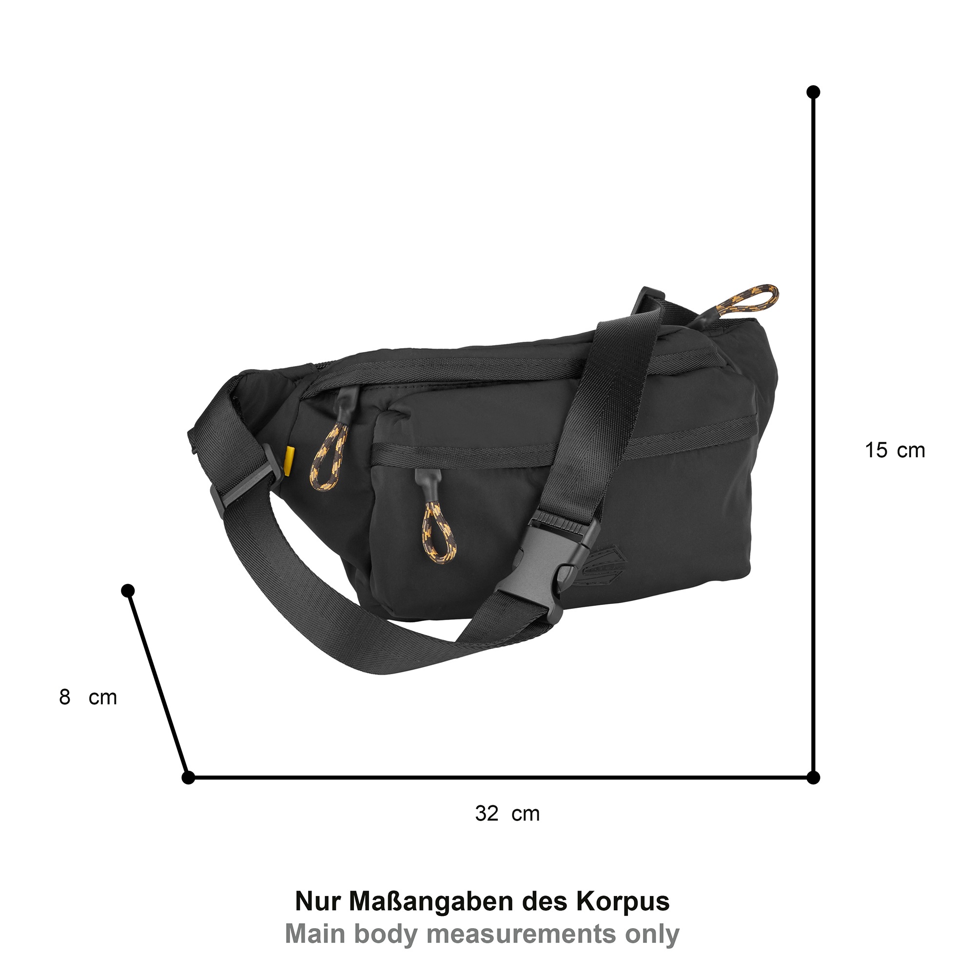 camel active Bauchtasche "Terra" aus recyceltem Nylon und voluminös aufgese günstig online kaufen